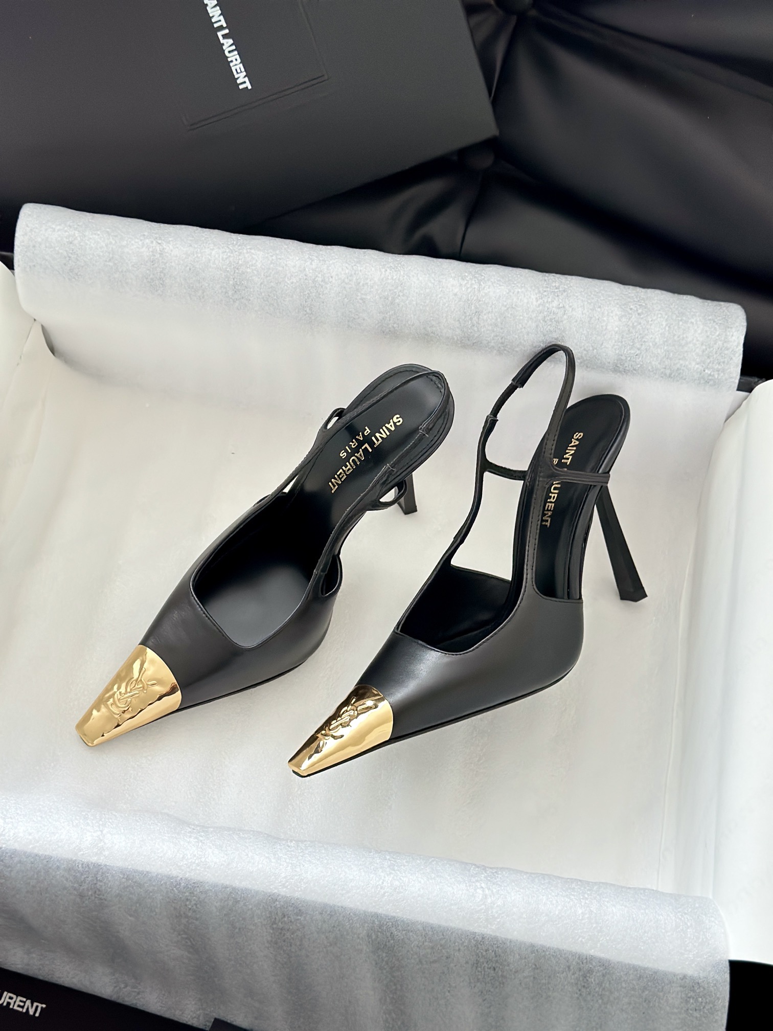 SAINT LAURENT 생로랑 YSL25 금장 하이힐 11