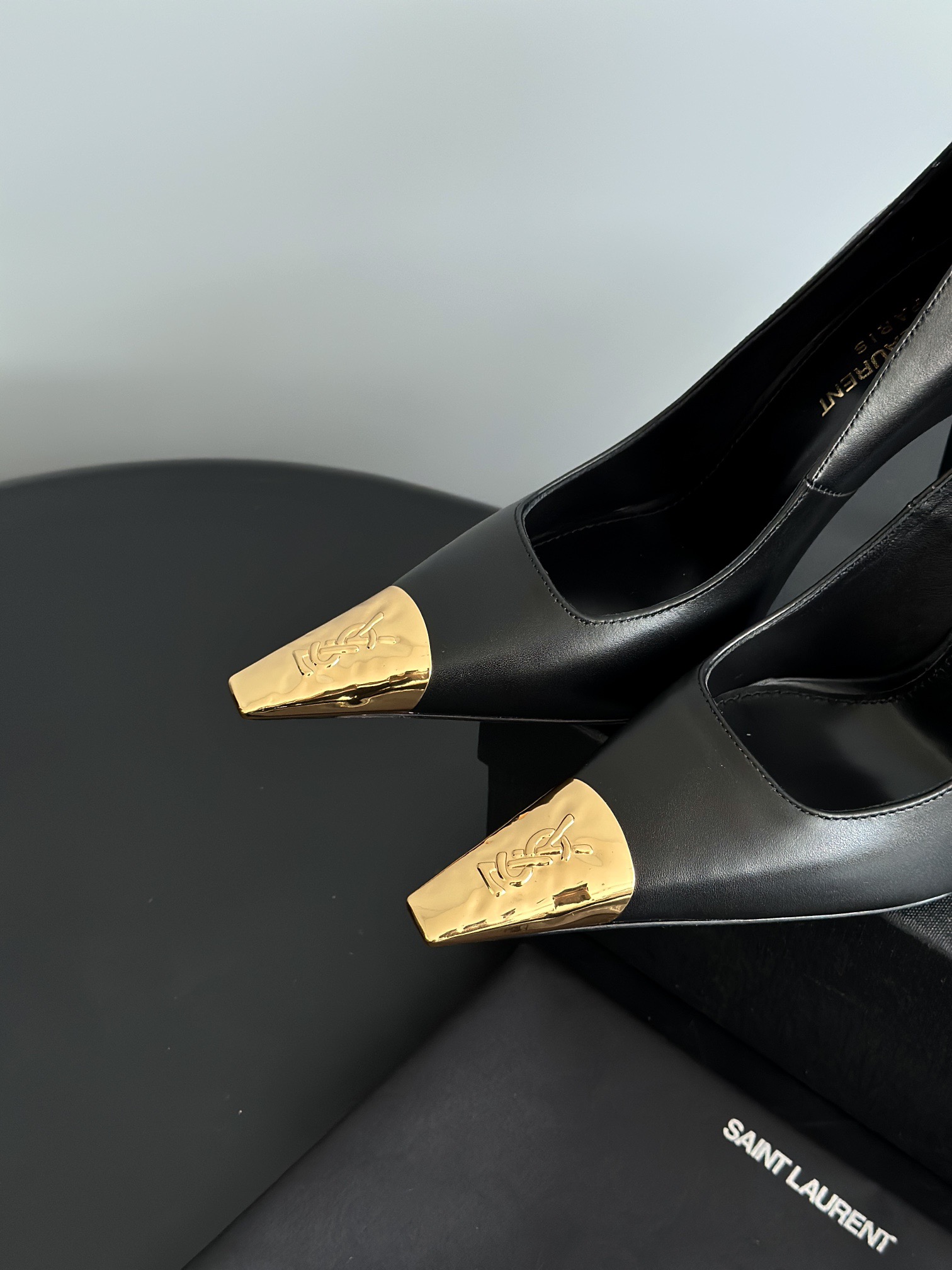 SAINT LAURENT 생로랑 YSL25 금장 하이힐 6