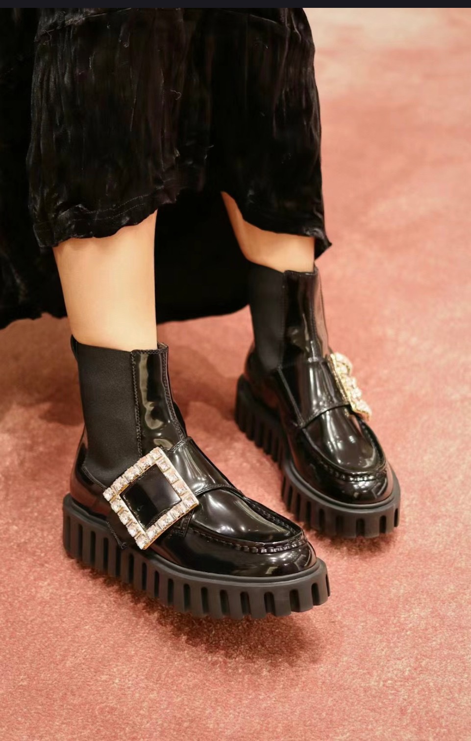 Roger Vivier 로저 비비에 비브 스트라스 플랫폼 첼시 부츠 2