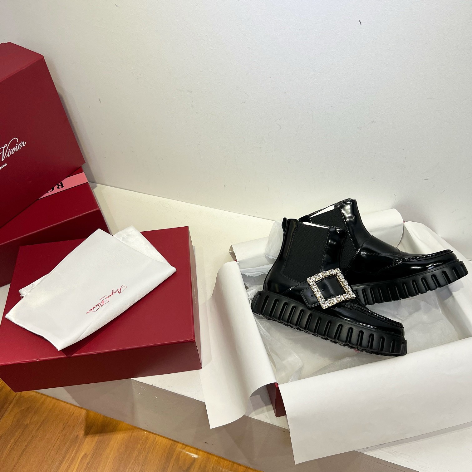 Roger Vivier 로저 비비에 비브 스트라스 플랫폼 첼시 부츠 8