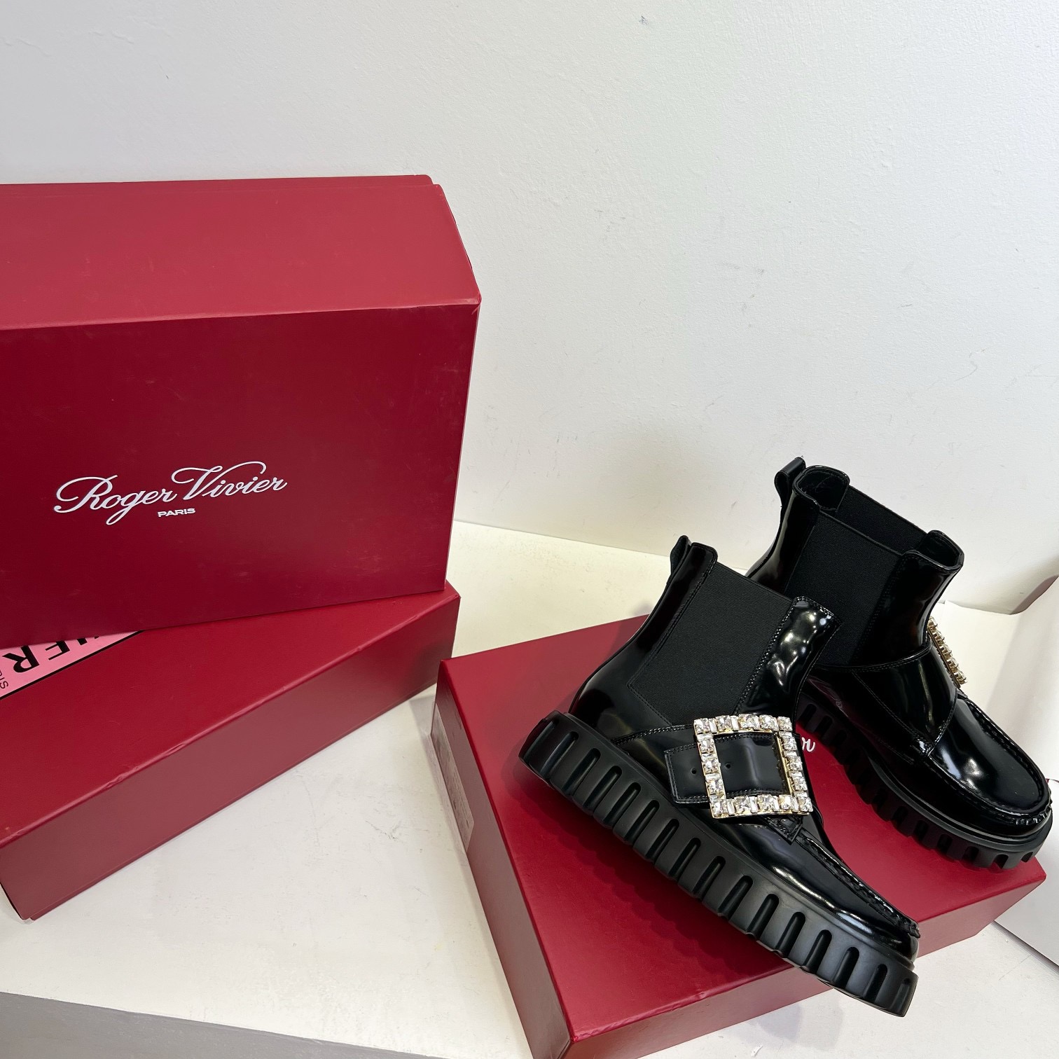 Roger Vivier 로저 비비에 비브 스트라스 플랫폼 첼시 부츠 14