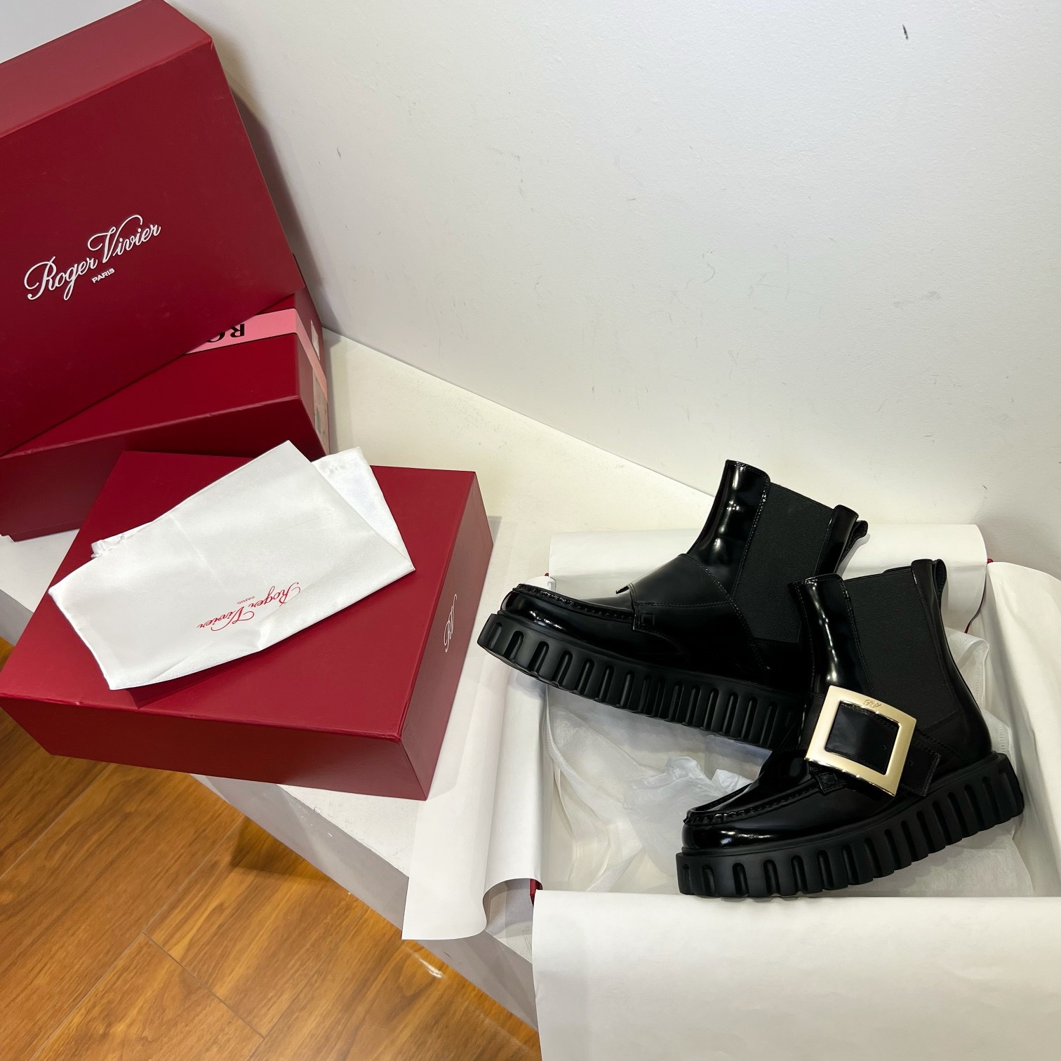 Roger Vivier 로저 비비에 비브 스트라스 플랫폼 첼시 부츠 8