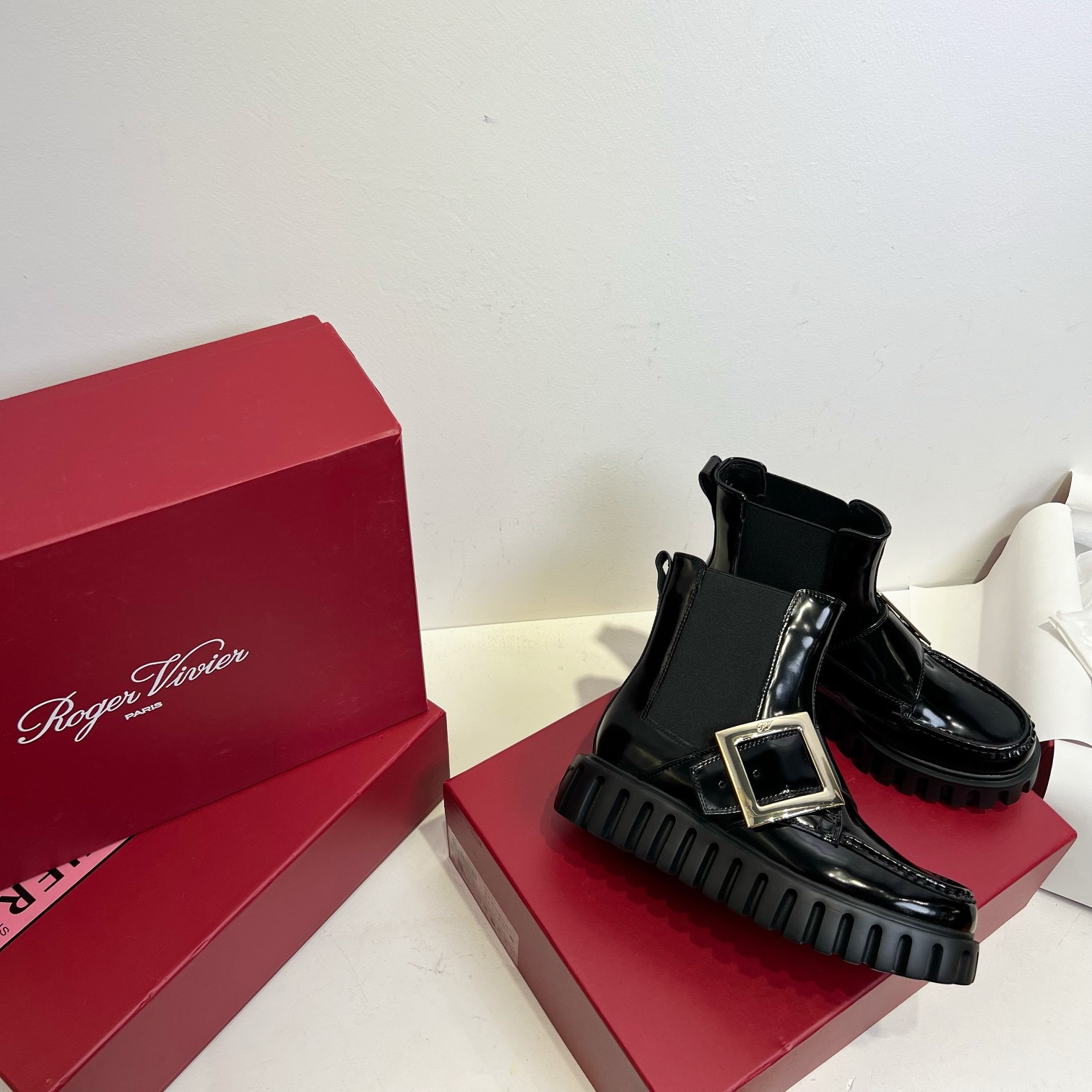 Roger Vivier 로저 비비에 비브 스트라스 플랫폼 첼시 부츠 13