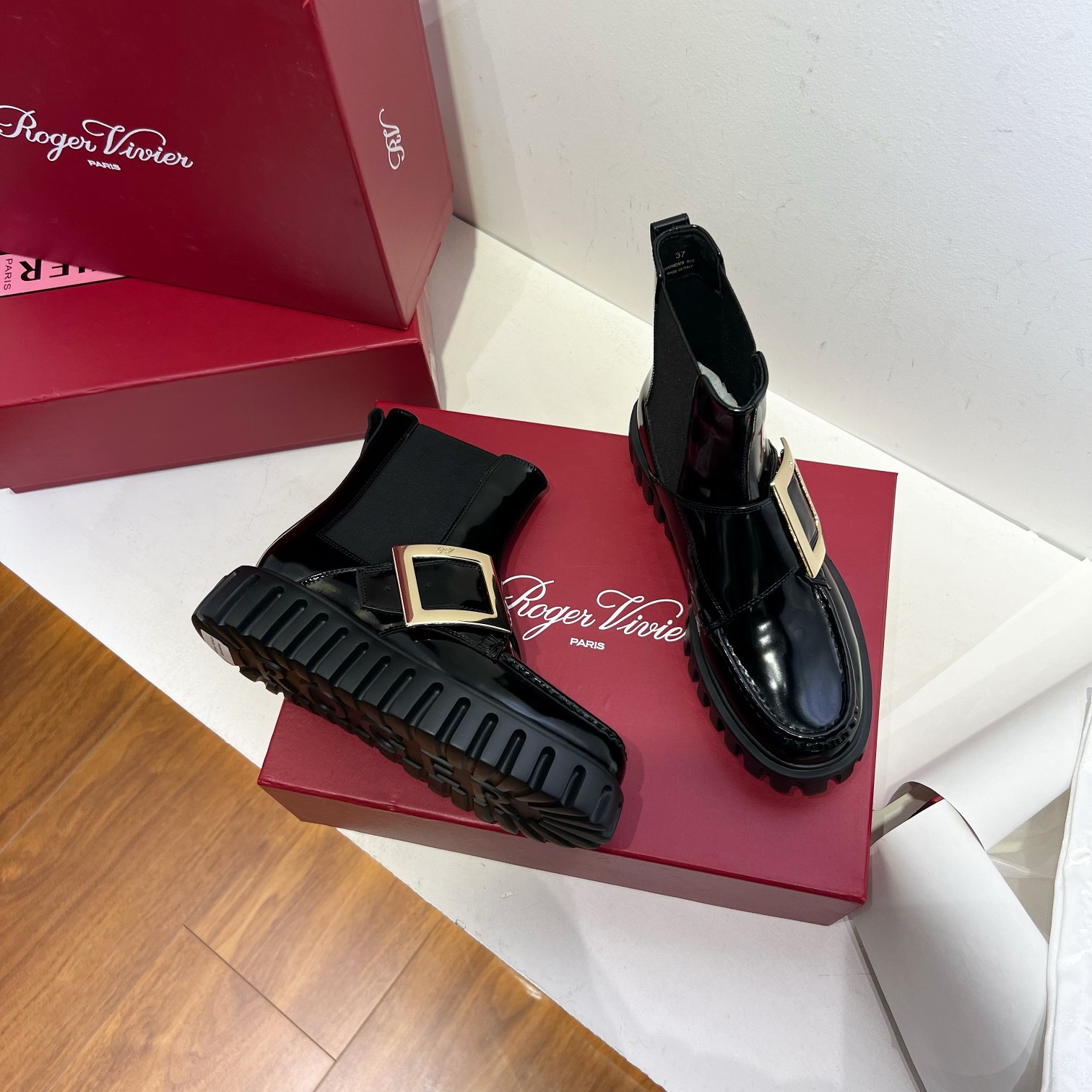 Roger Vivier 로저 비비에 비브 스트라스 플랫폼 첼시 부츠 14