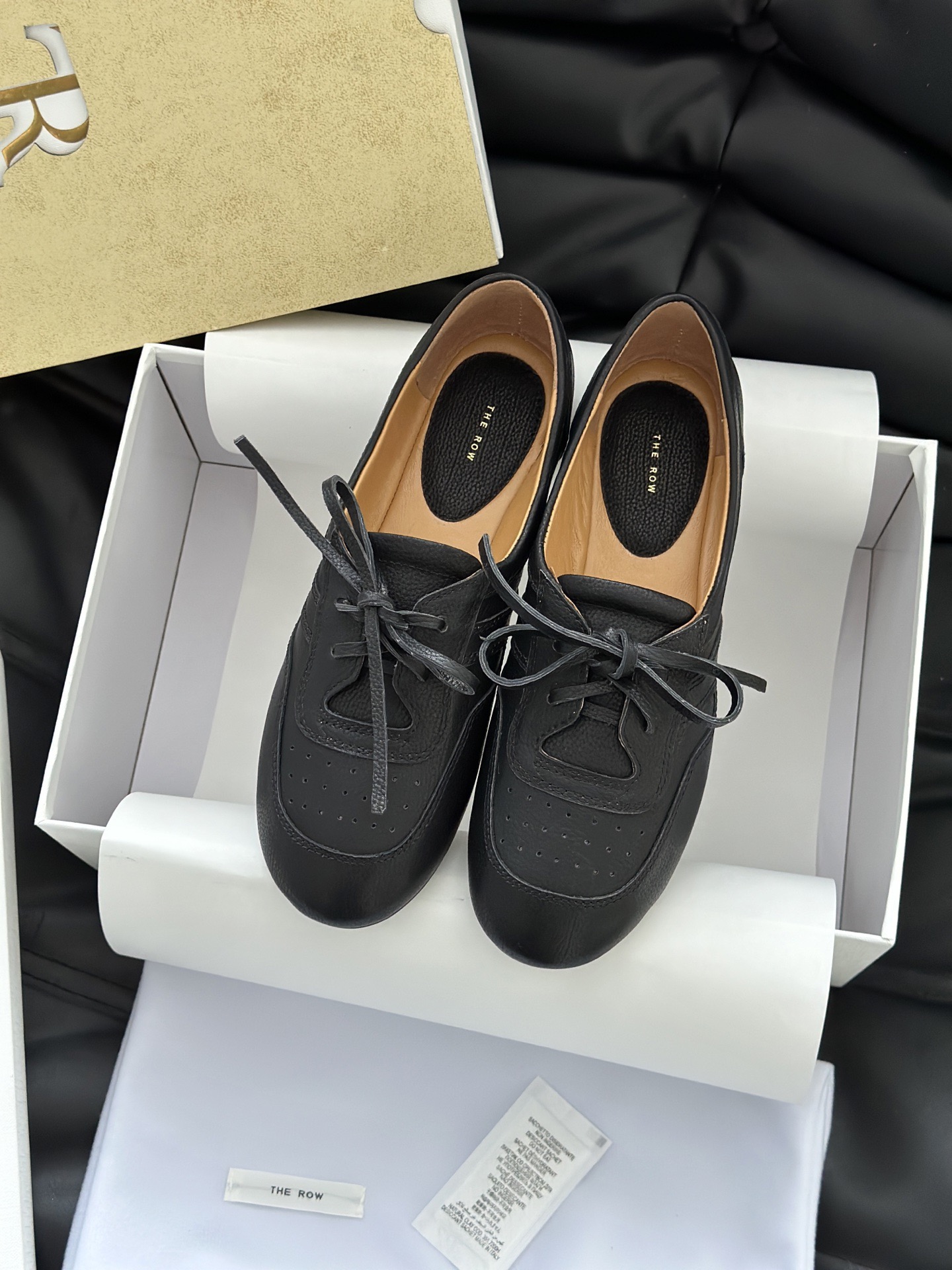 The Row 더로우 레더 레이스업 플랫 5