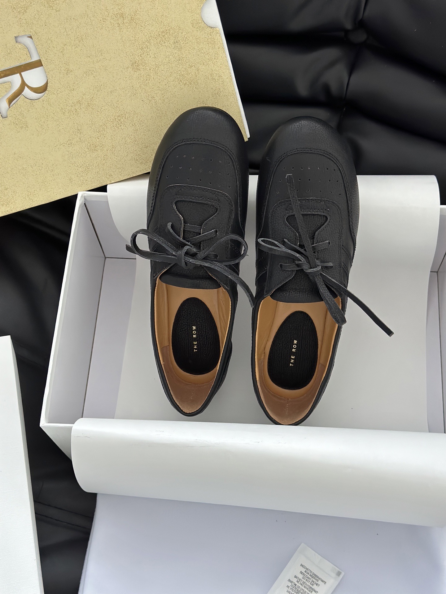 The Row 더로우 레더 레이스업 플랫 6