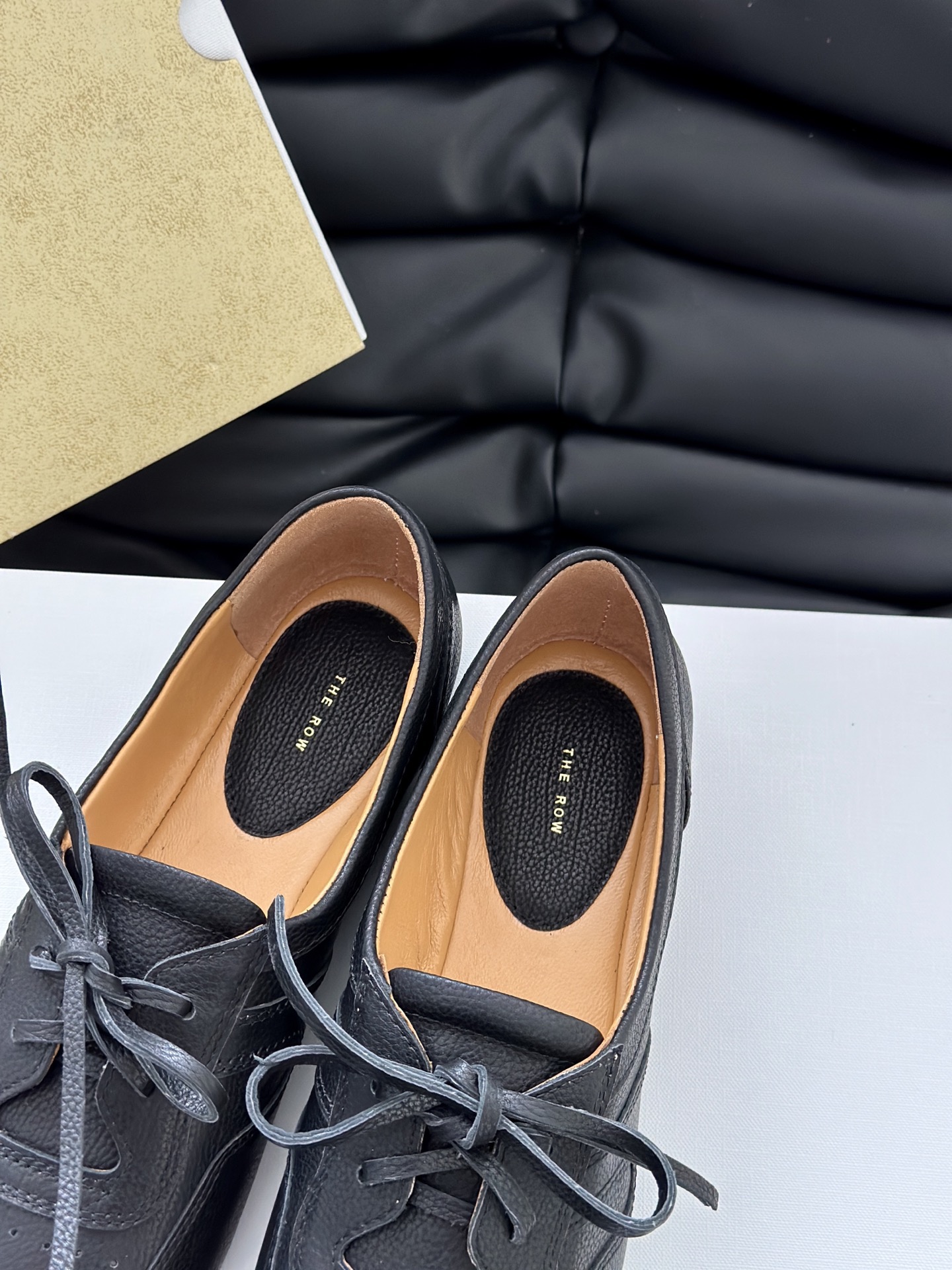 The Row 더로우 레더 레이스업 플랫 8