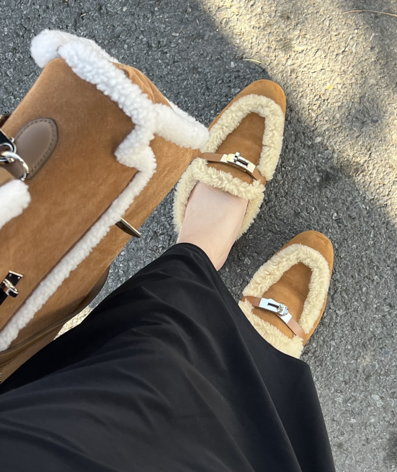 Hermes 에르메스 켈리 퍼 뮬 슬리퍼 3