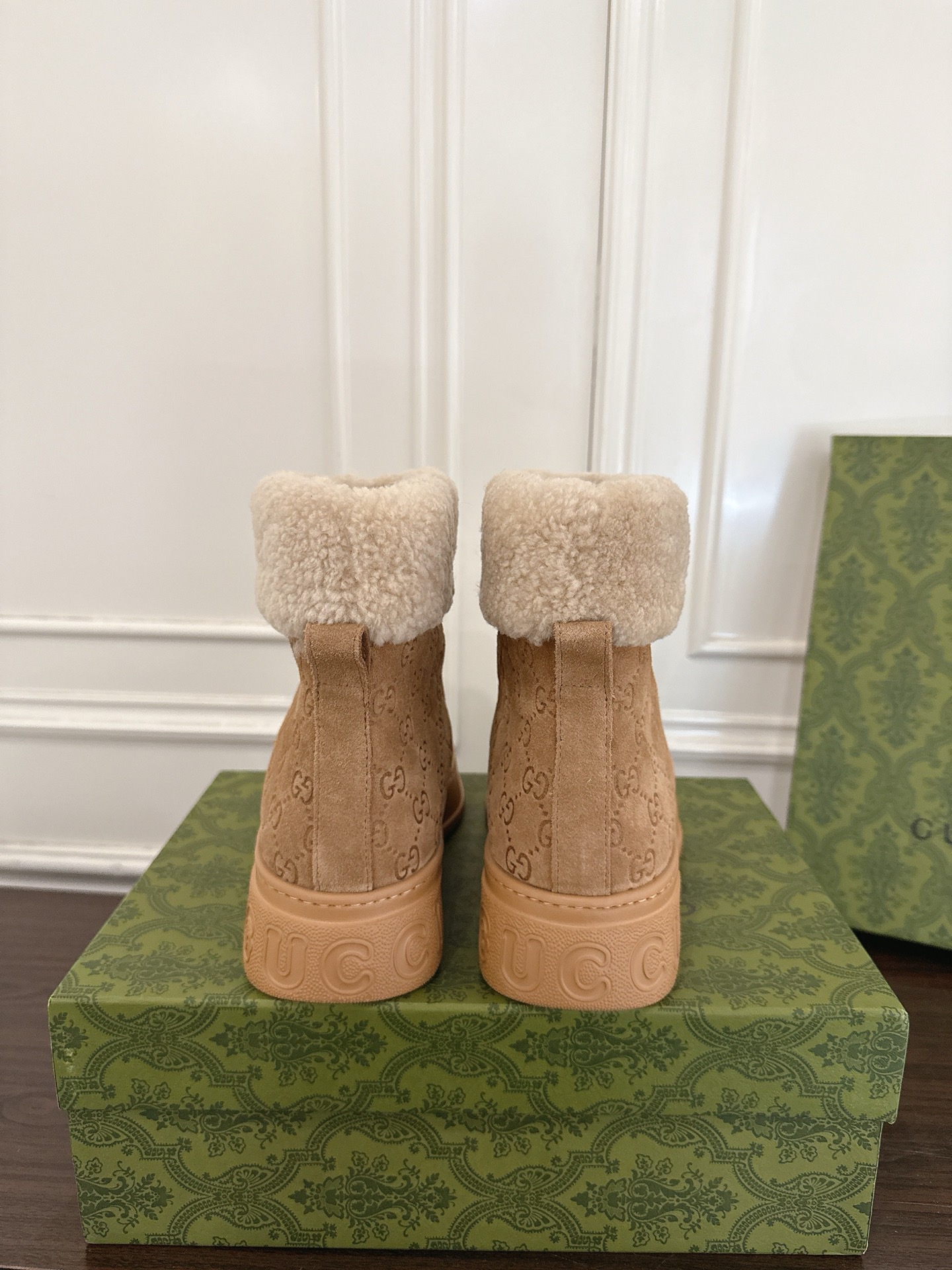 Gucci 구찌 GG 셰어링 안감 스웨이드 스노우 부츠 8