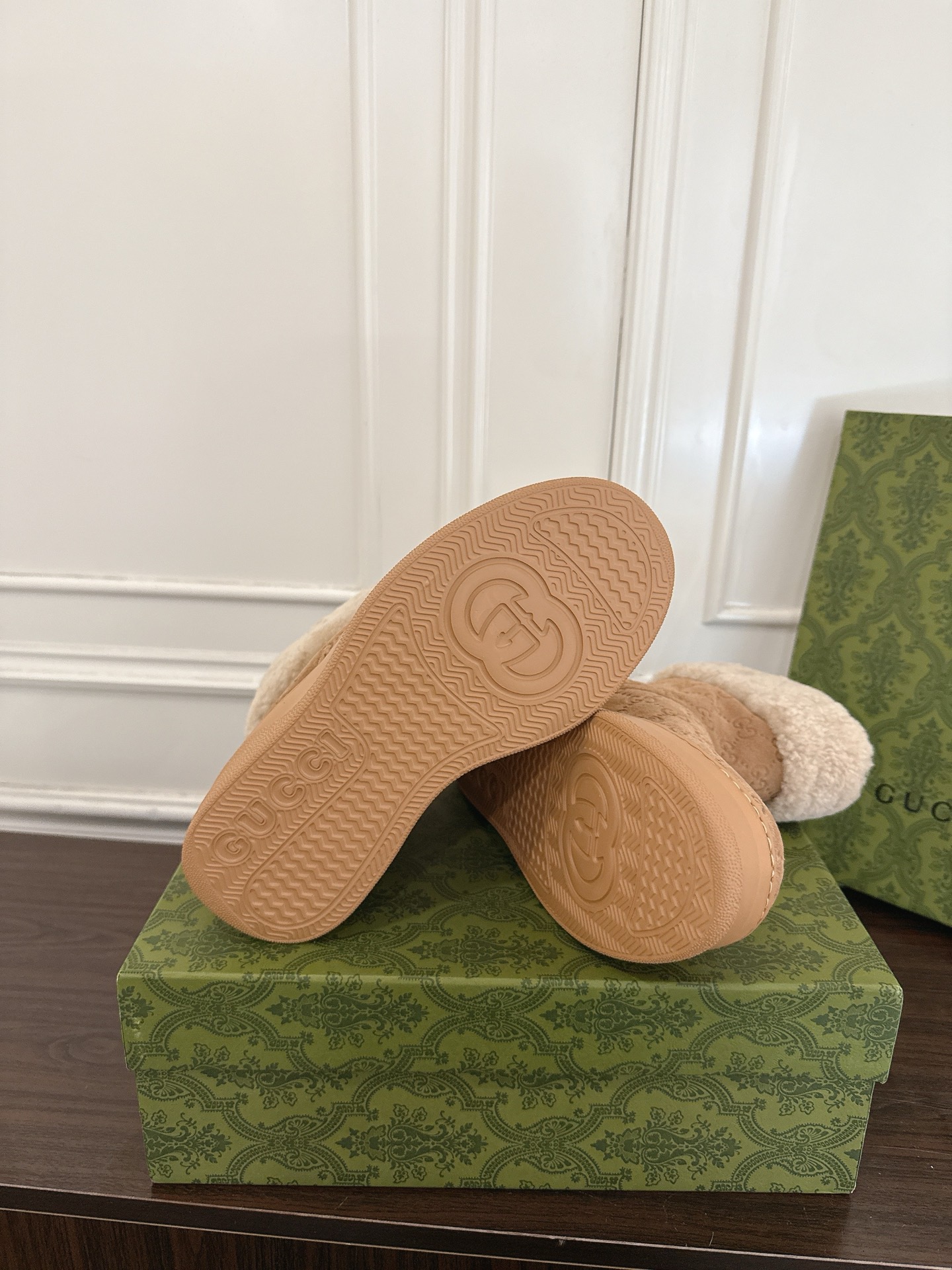 Gucci 구찌 GG 셰어링 안감 스웨이드 스노우 부츠 9