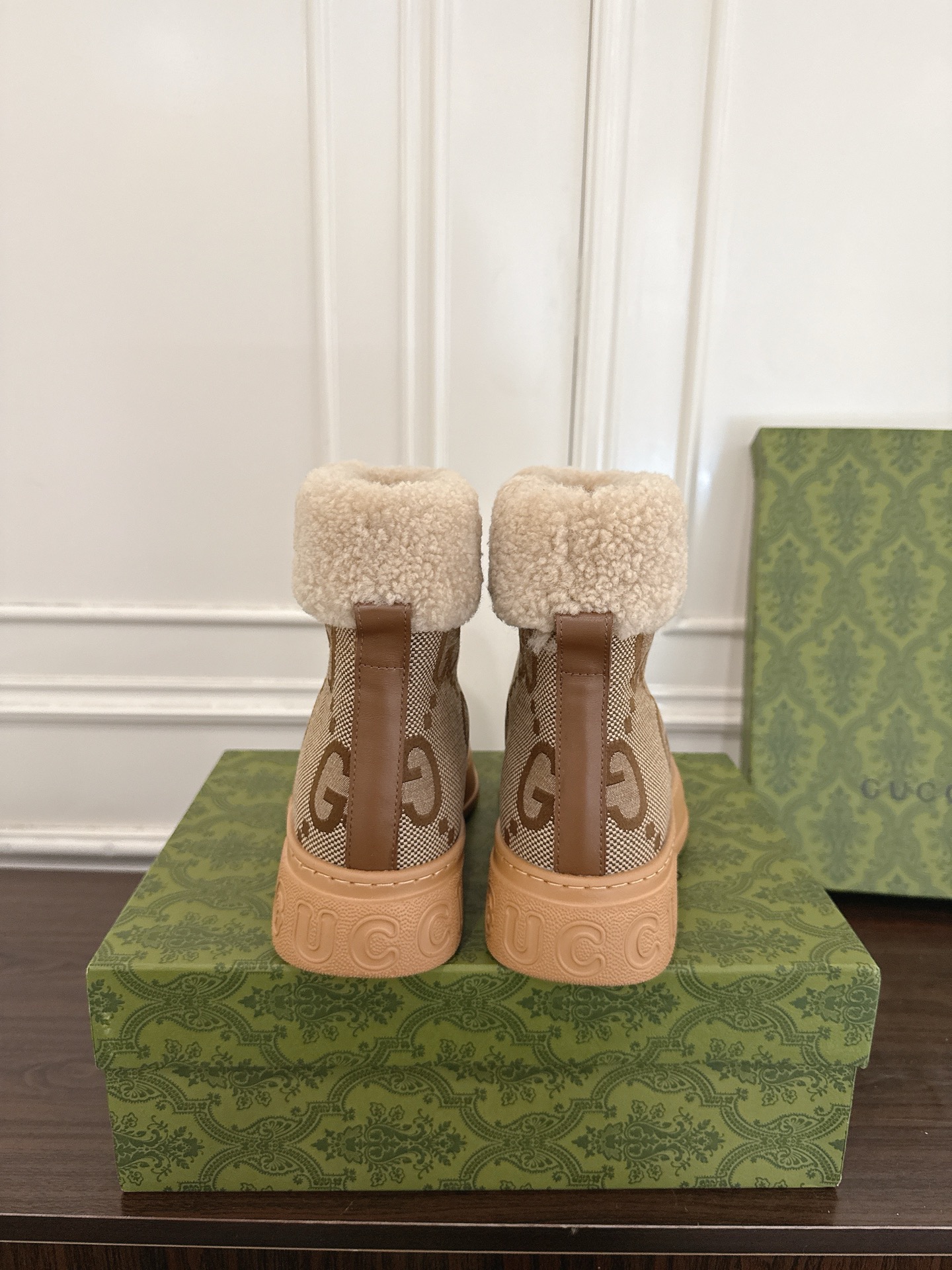 Gucci 구찌 GG 셰어링 안감 스웨이드 스노우 부츠 8