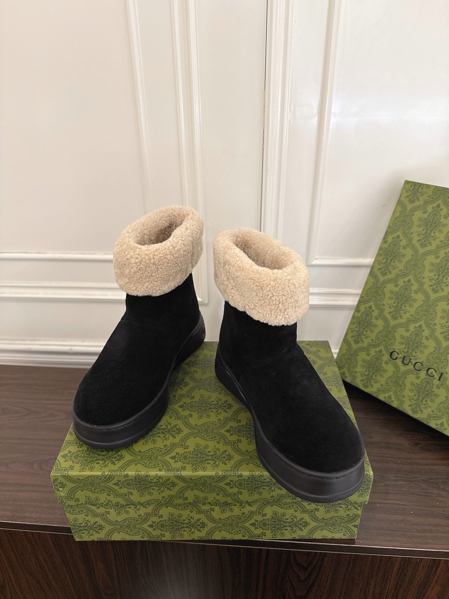 Gucci 구찌 GG 셰어링 안감 스웨이드 스노우 부츠 3