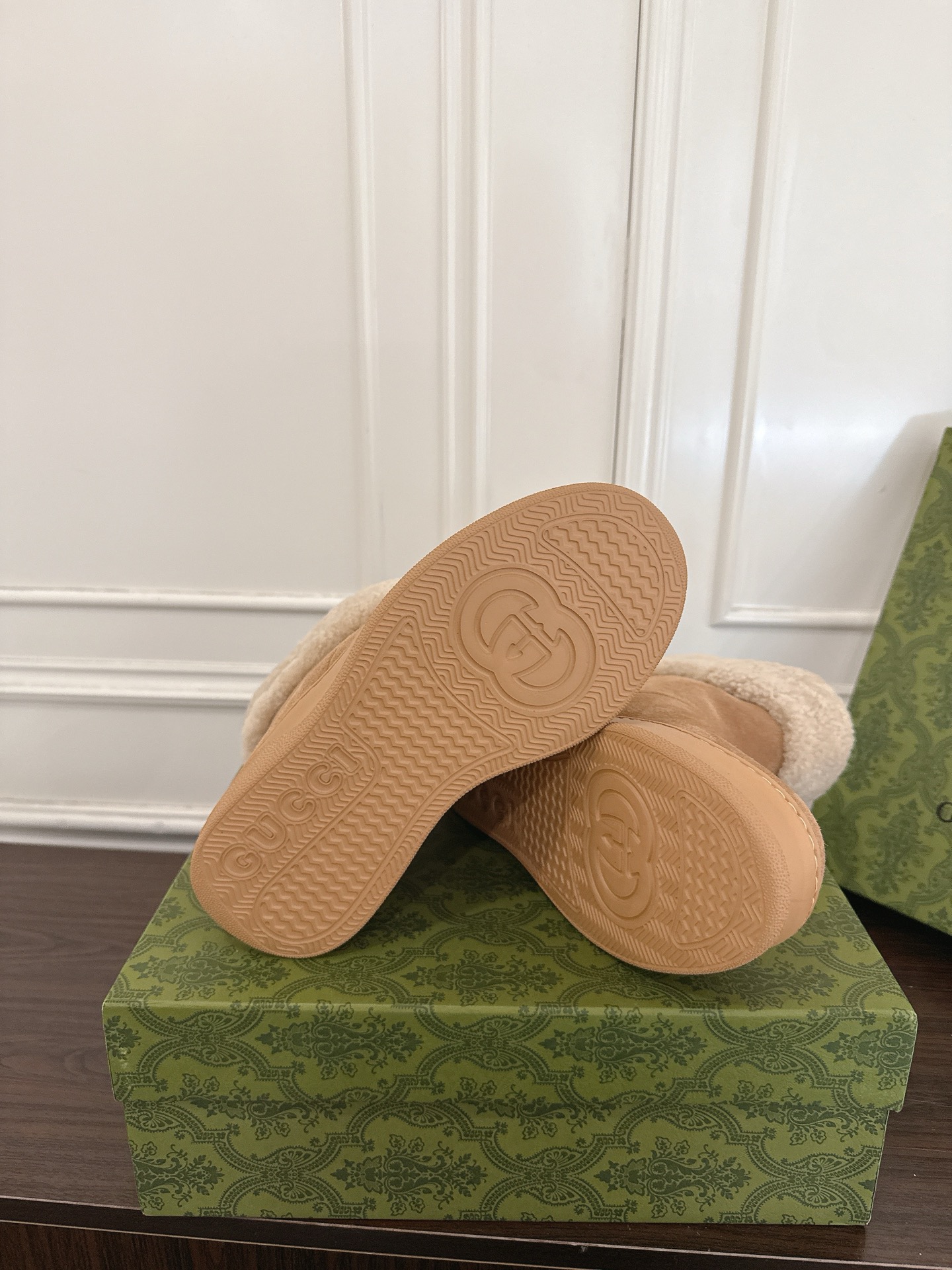 Gucci 구찌 GG 셰어링 안감 스웨이드 스노우 부츠 9