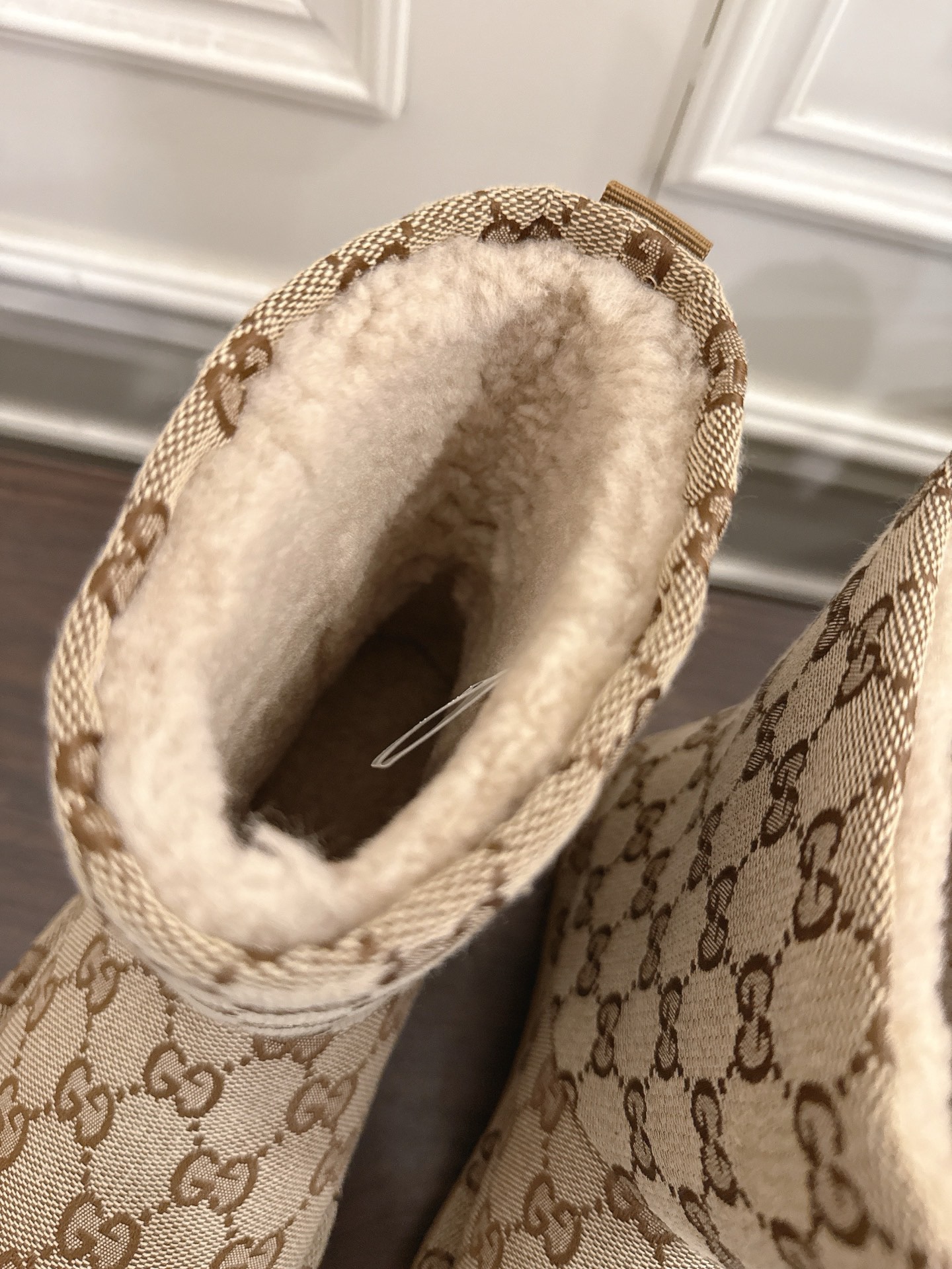 Gucci 구찌 GG 패턴 여성 스웨이드 퍼 부츠 8