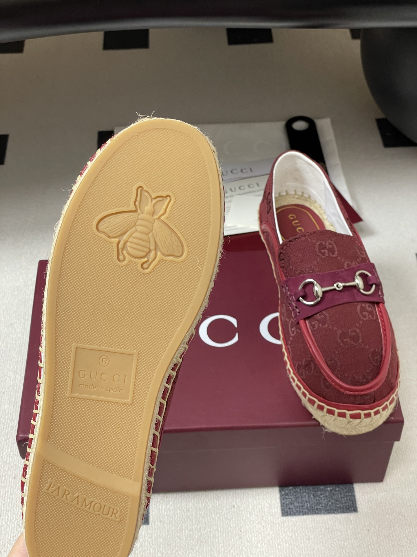 Gucci 구찌 GG 캔버스 홀스빗 에스파드류 로퍼 8