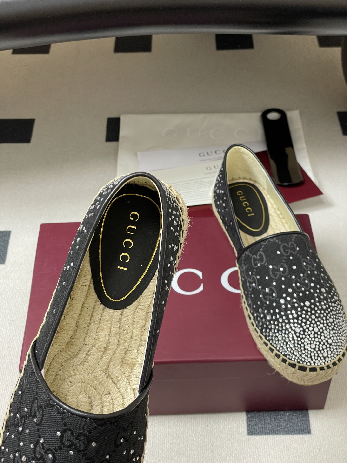 Gucci 구찌 GG 크리스탈 캔버스 에스파드류 6