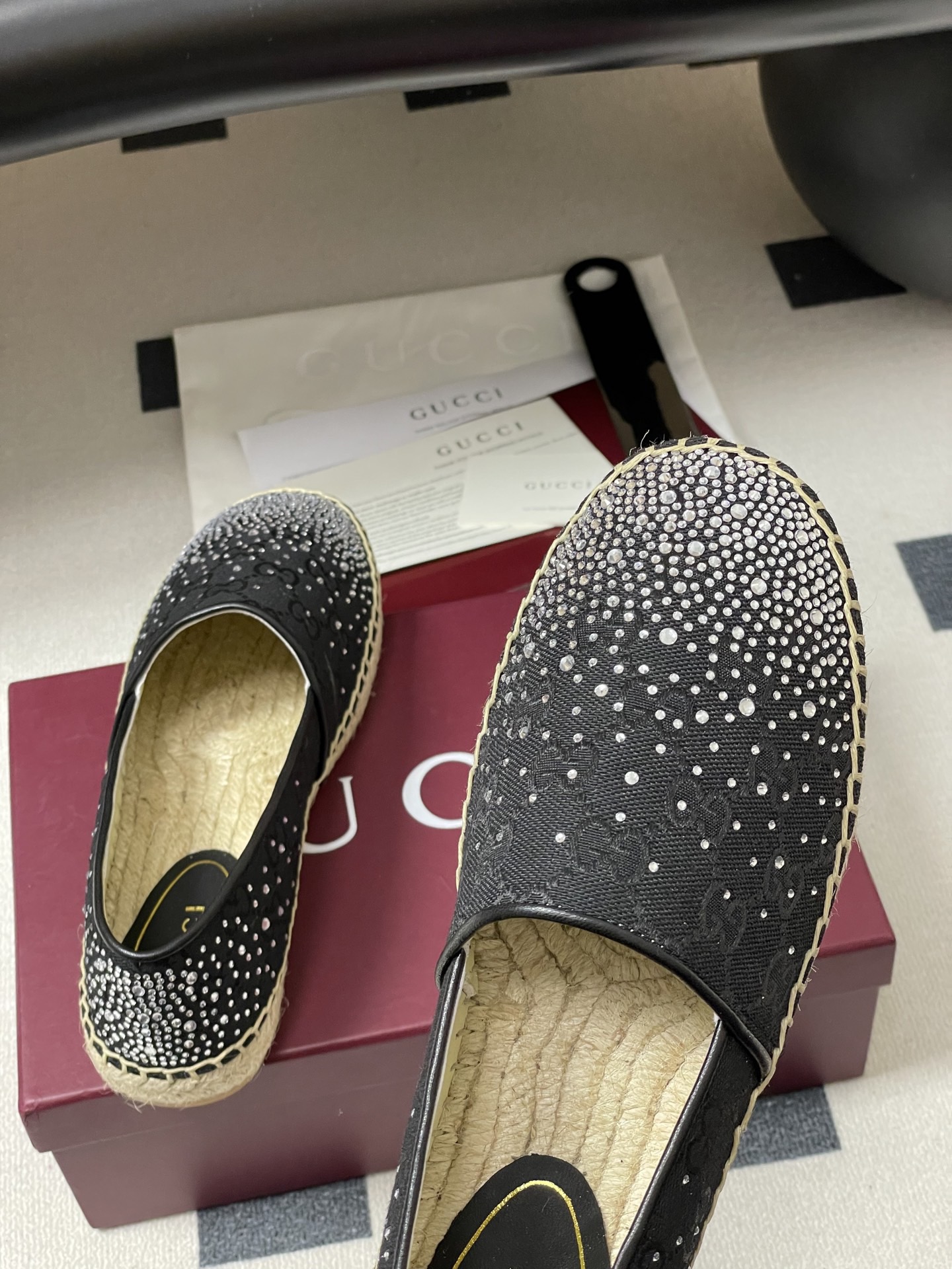 Gucci 구찌 GG 크리스탈 캔버스 에스파드류 9