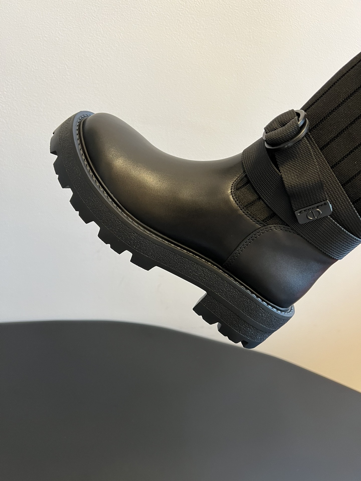 Dior 디올 로고 니트 삭스 레더 롱부츠 12