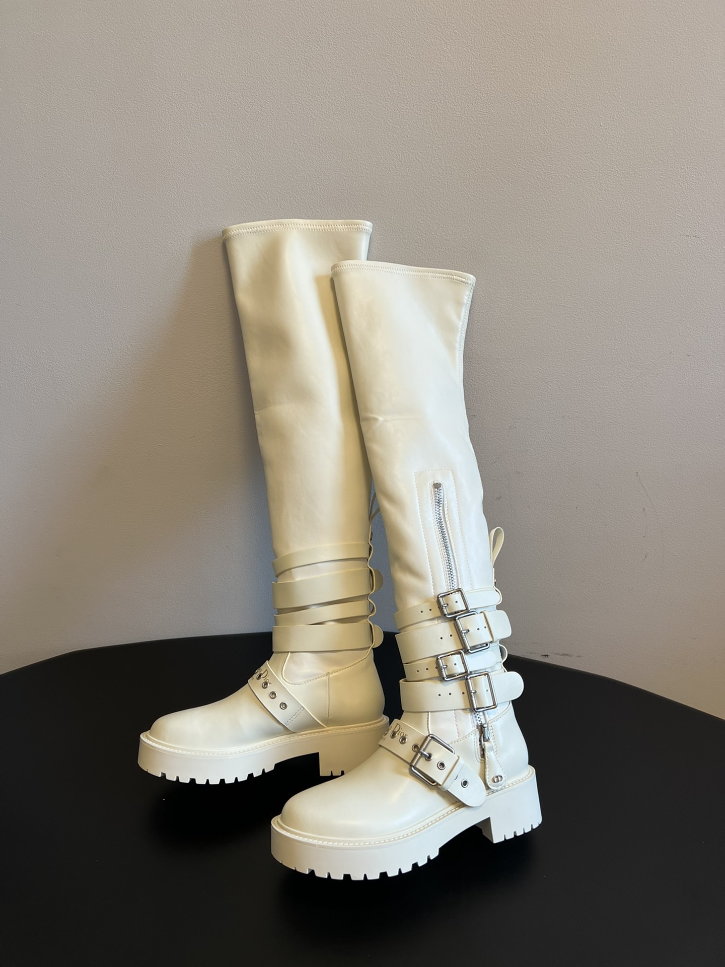 Dior 디올 레더 스트랩 오버니 라이더 부츠 7