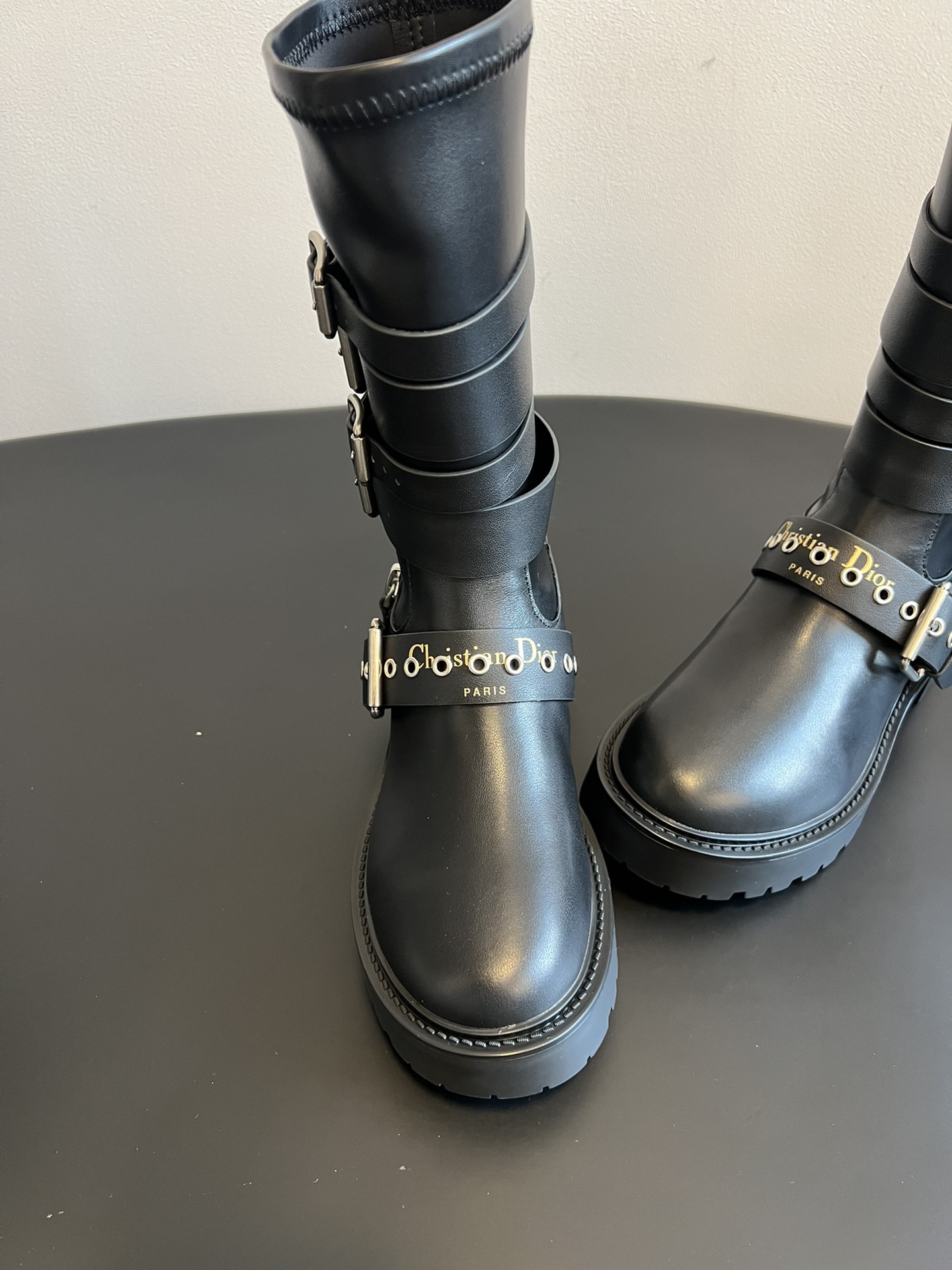 Dior 디올 모터사이클 버클 롱부츠 4
