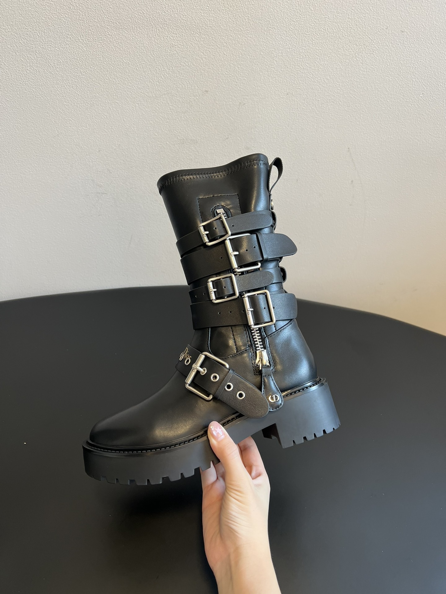 Dior 디올 모터사이클 버클 롱부츠 7
