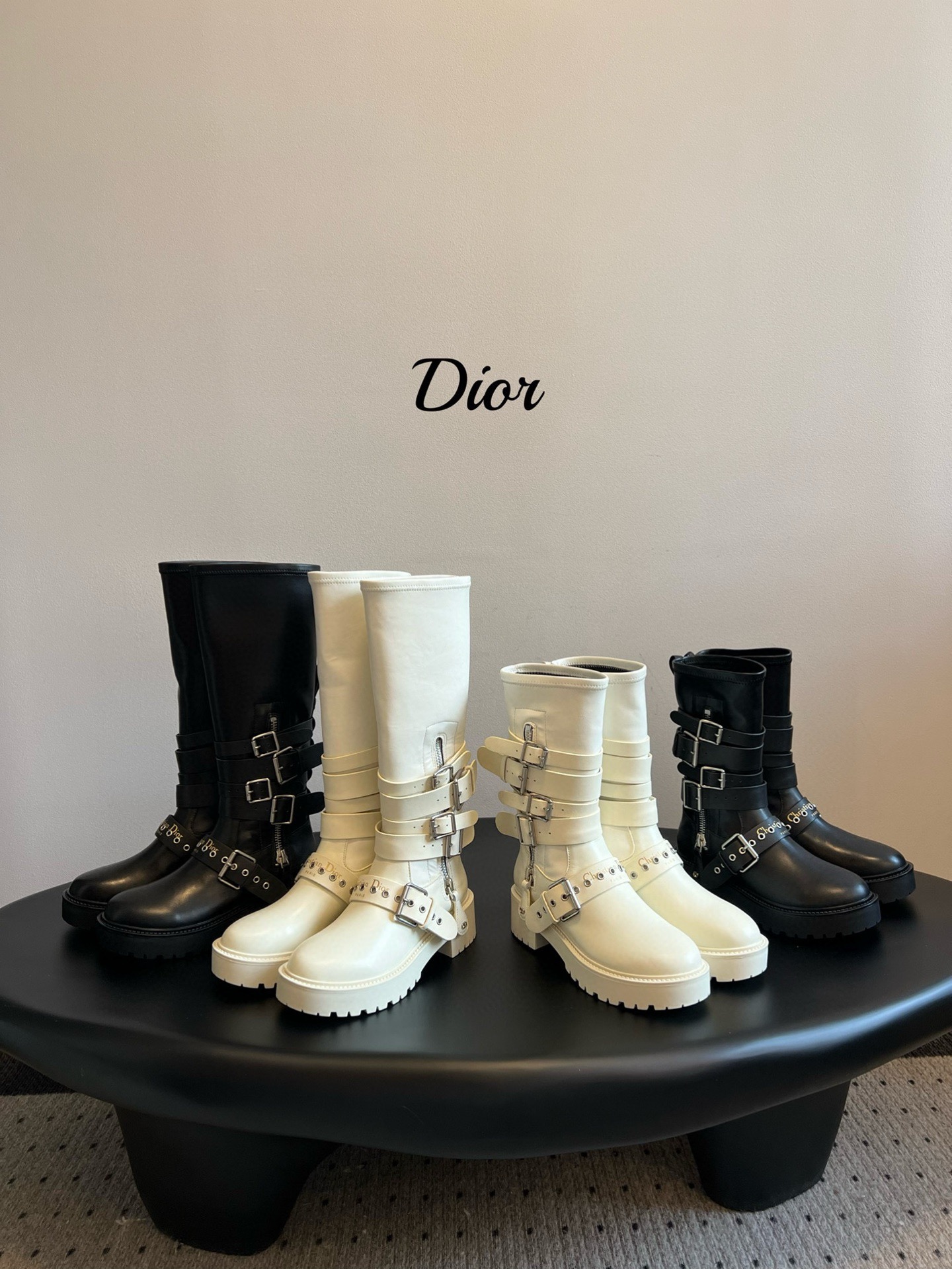 Dior 디올 모터사이클 버클 롱부츠 1