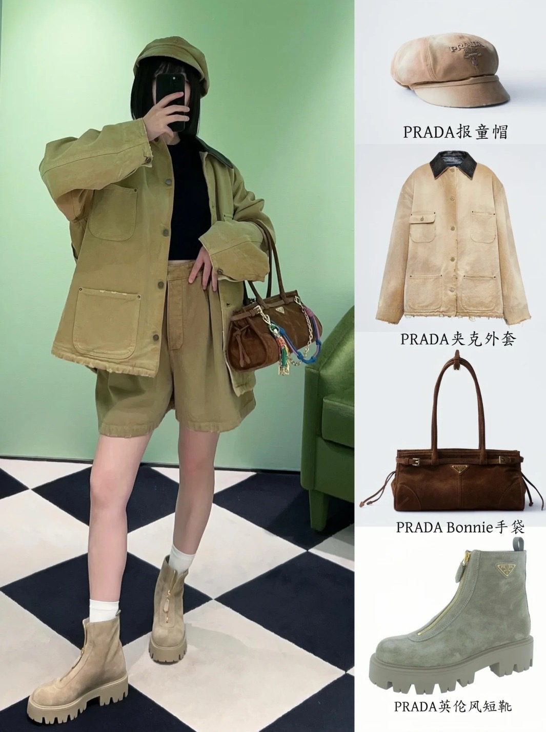 Prada 프라다 모노리스 스웨이드 플랫폼 앵클부츠 2