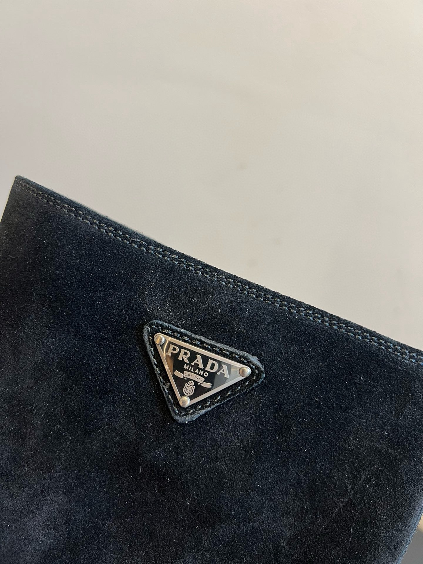 Prada 프라다 모노크롬 러버솔 레더 롱부츠 8