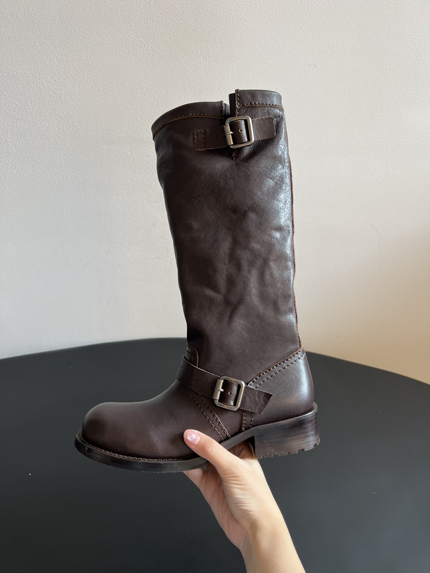 Prada 프라다 레더 버클 롱부츠 7