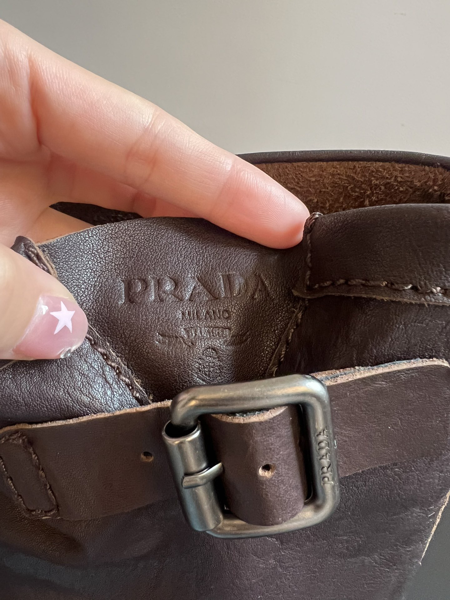 Prada 프라다 레더 버클 롱부츠 11