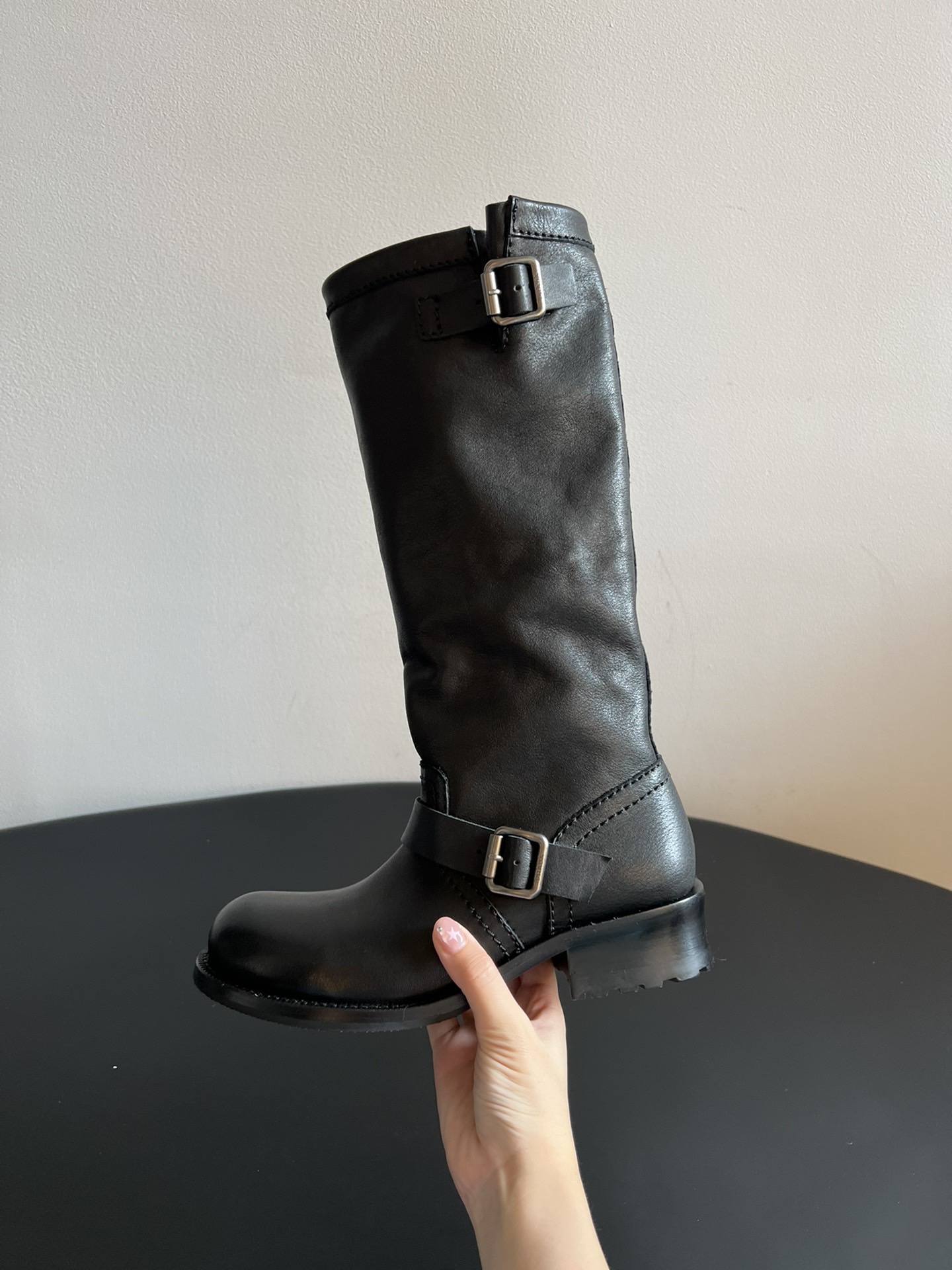 Prada 프라다 레더 버클 롱부츠 9