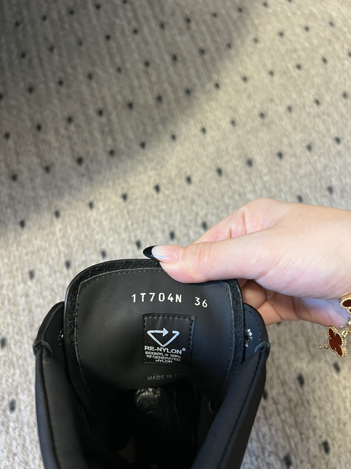 PRADA 프라다 플랫폼 레더 레이스업 앵클부츠 11