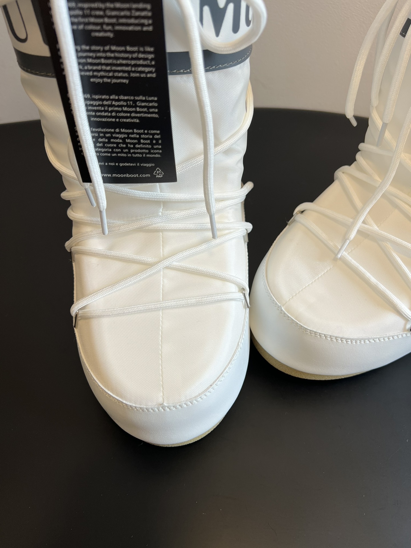 MOON BOOT 문부트 클래식 블랙 스노우부츠 6