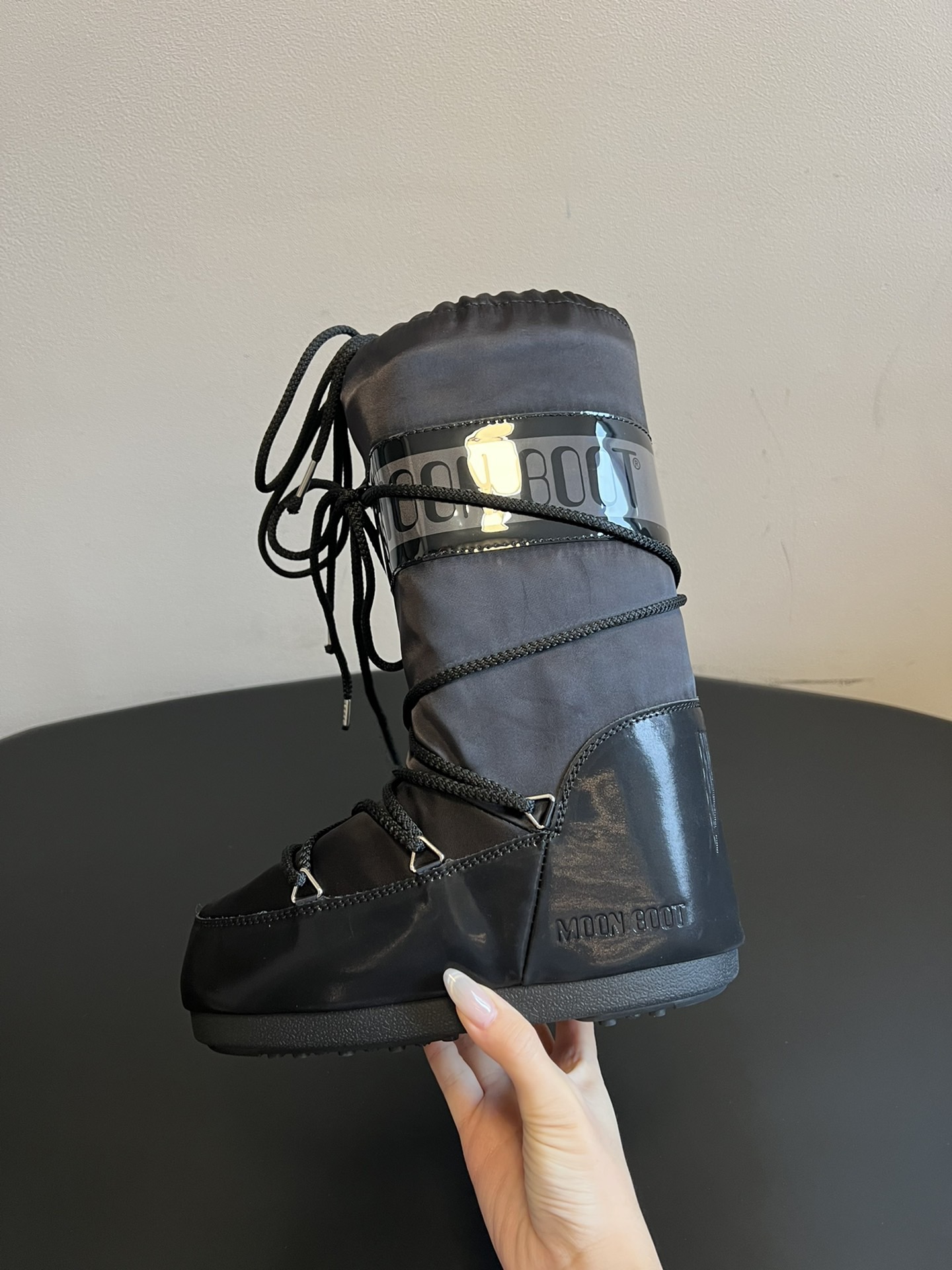 MOON BOOT 문부트 클래식 블랙 스노우부츠 8