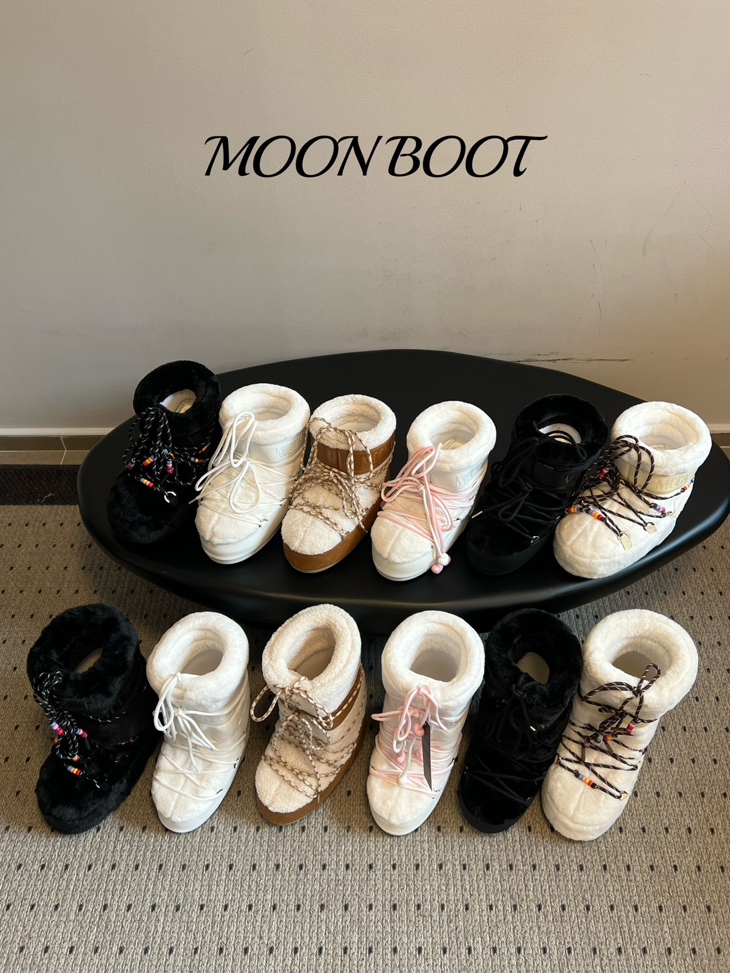MOON BOOT 문부트 퍼 스노우 미들부츠 1