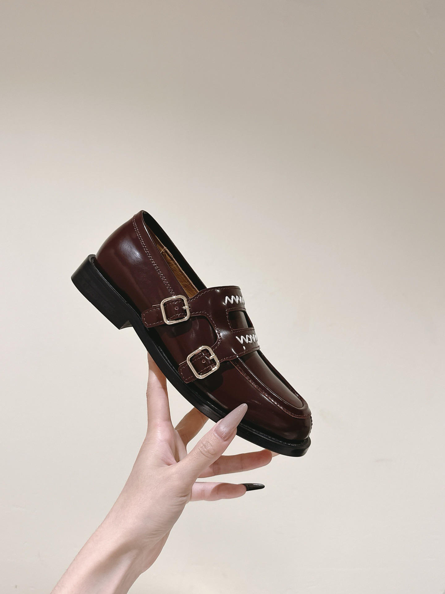 Marni 마르니 더블 버클 스티치 로퍼 11