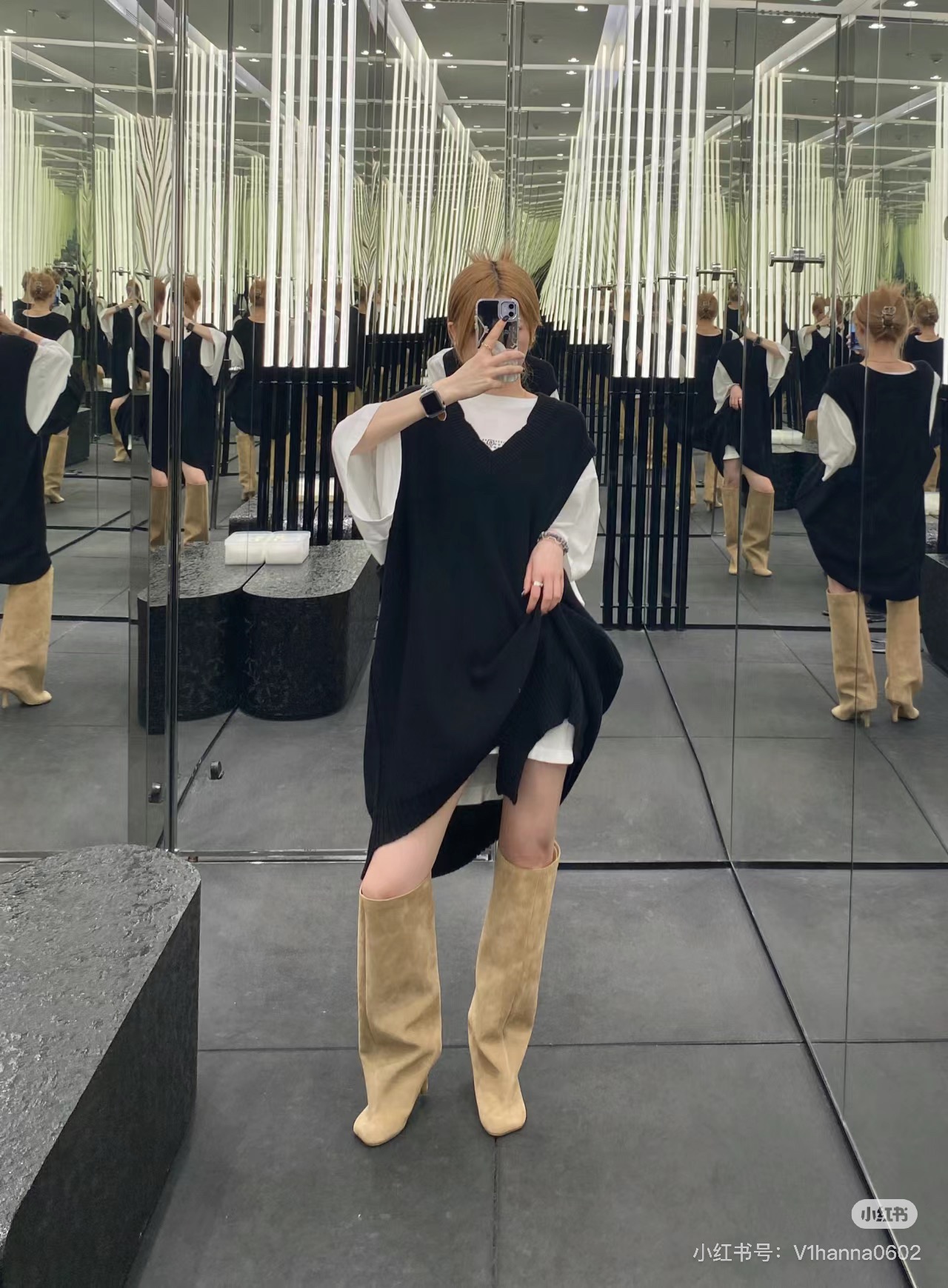 MAISON MARGIELA 메종 마르지엘라 스웨이드 미들힐 롱부츠 3