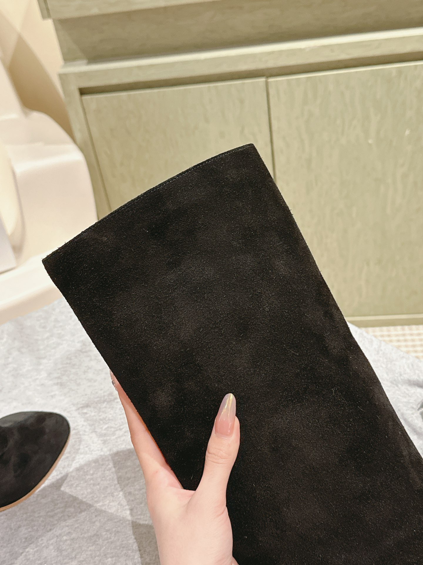 MAISON MARGIELA 메종 마르지엘라 스웨이드 미들힐 롱부츠 8