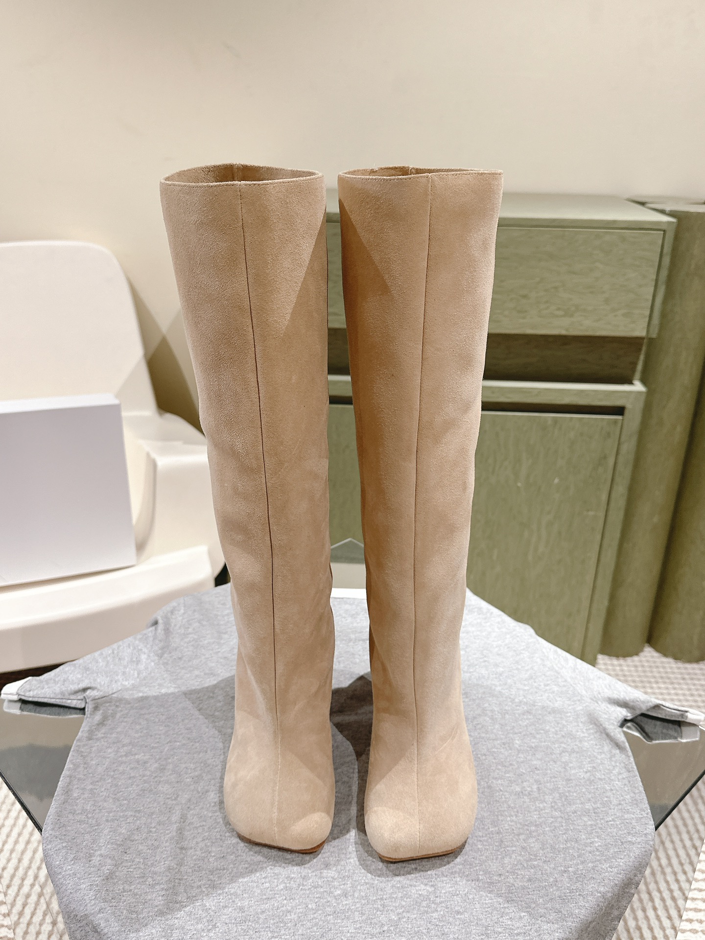 MAISON MARGIELA 메종 마르지엘라 스웨이드 미들힐 롱부츠 4