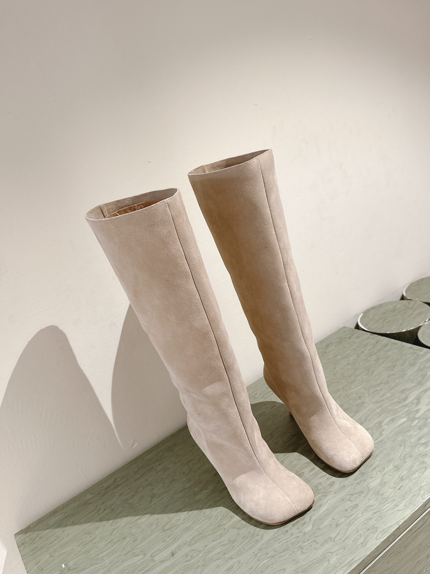 MAISON MARGIELA 메종 마르지엘라 스웨이드 미들힐 롱부츠 10