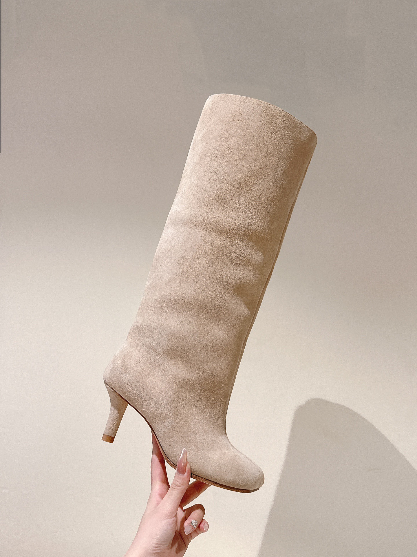 MAISON MARGIELA 메종 마르지엘라 스웨이드 미들힐 롱부츠 11