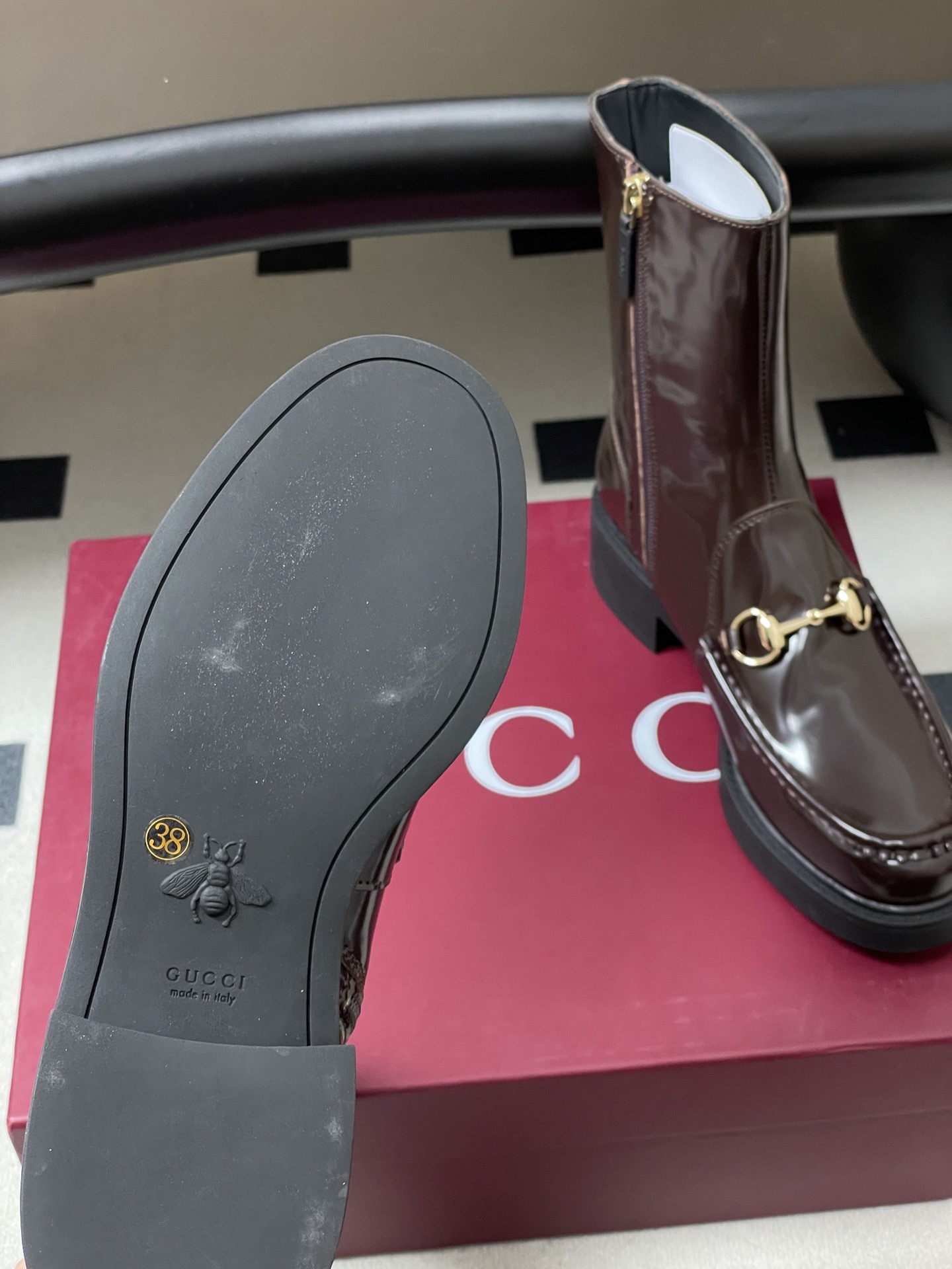 GUCCI 구찌 홀스빗 레더 앵클부츠 8