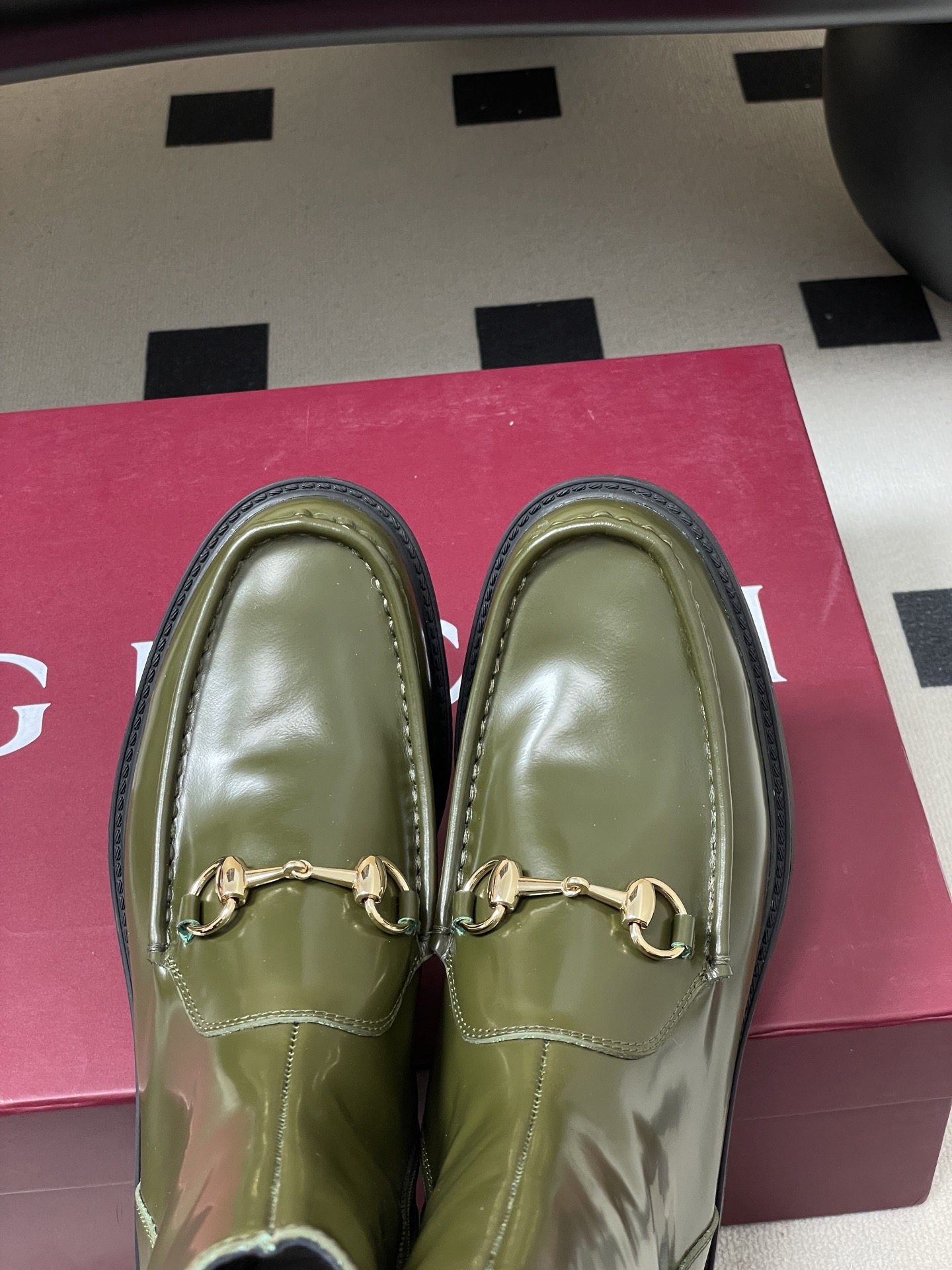 GUCCI 구찌 홀스빗 레더 앵클부츠 6