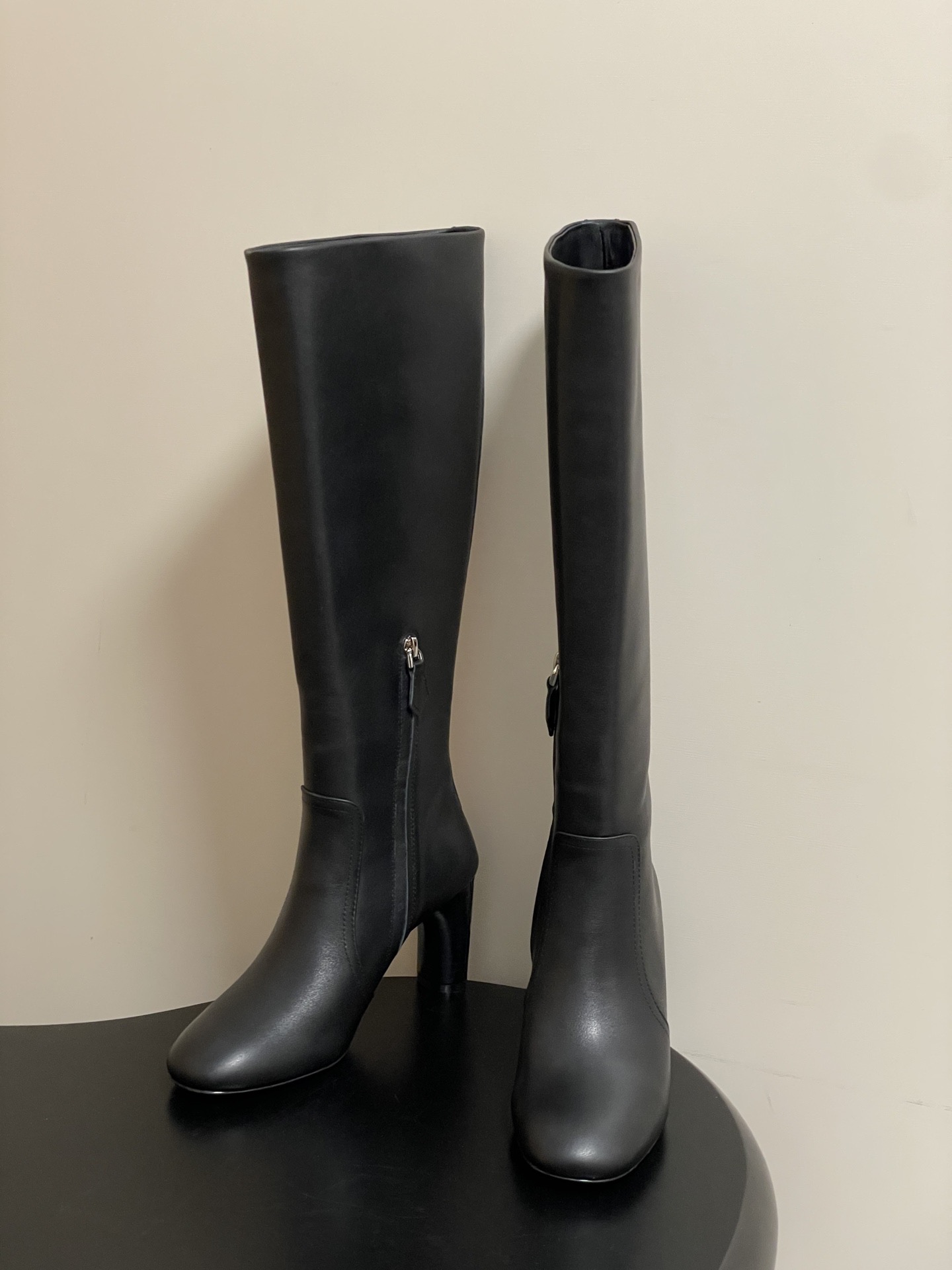 Aivi Shoes 아이비슈즈 루이사 레더 하이힐 롱부츠 4