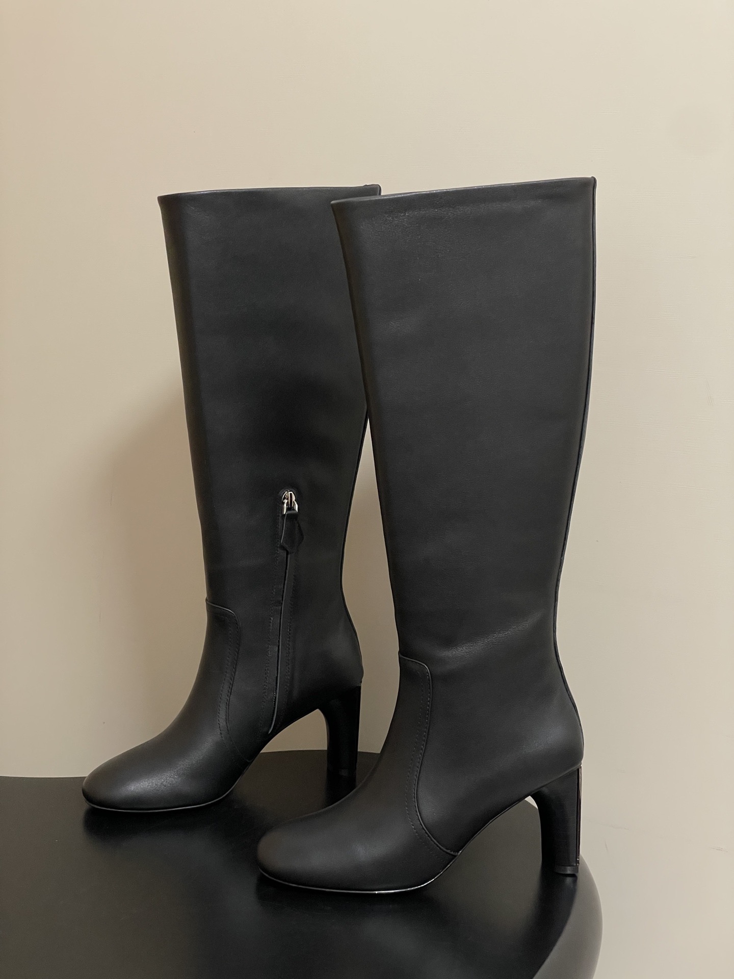 Aivi Shoes 아이비슈즈 루이사 레더 하이힐 롱부츠 5