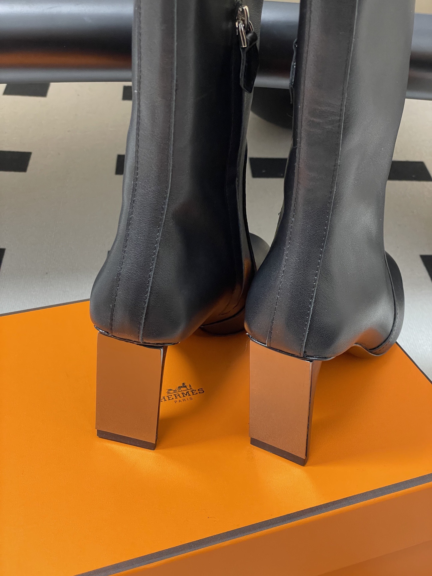 Aivi Shoes 아이비슈즈 루이사 레더 하이힐 롱부츠 8