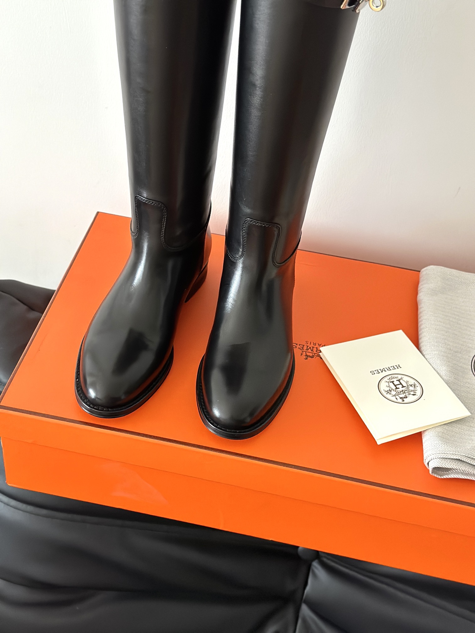 HERMES 에르메스 켈리 버클 레더 롱 라이딩부츠 5