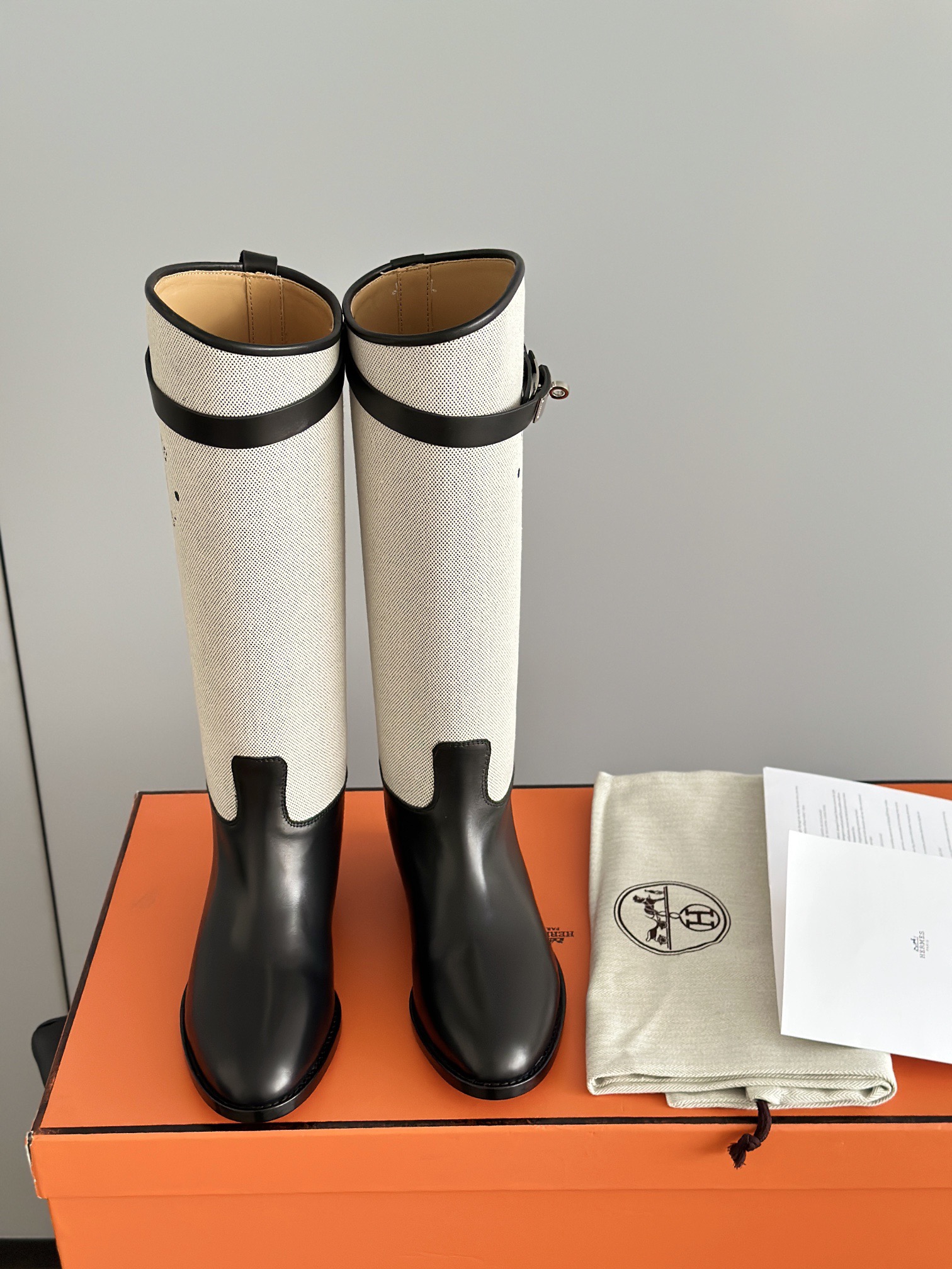 HERMES 에르메스 켈리 버클 레더 롱 라이딩부츠 3