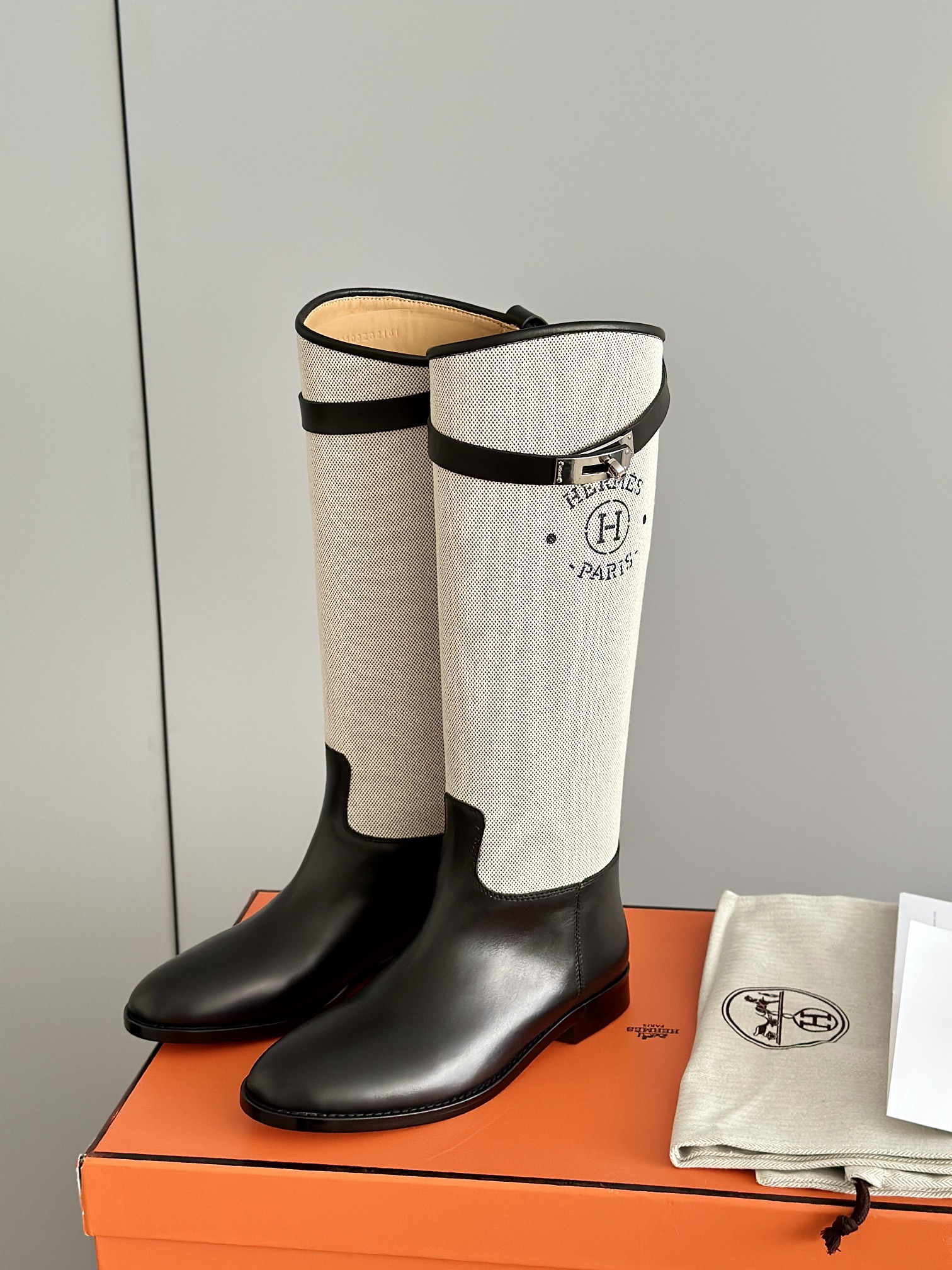 HERMES 에르메스 켈리 버클 레더 롱 라이딩부츠 4