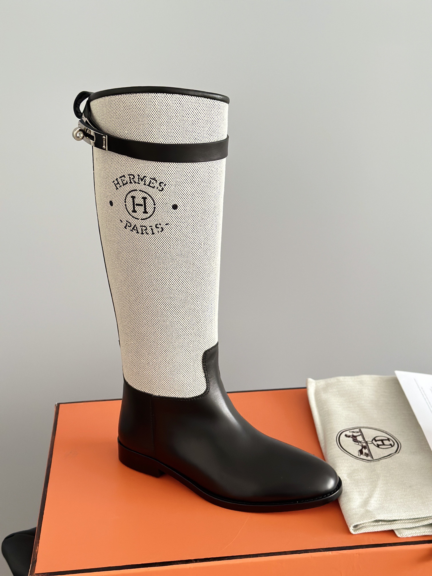 HERMES 에르메스 켈리 버클 레더 롱 라이딩부츠 5